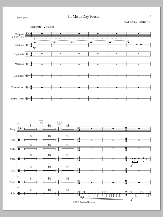 Jubilee Symphony - Percussion