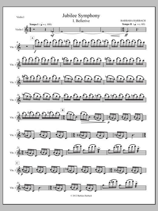 Jubilee Symphony - Violin