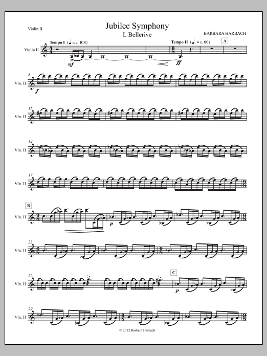Jubilee Symphony - Violin