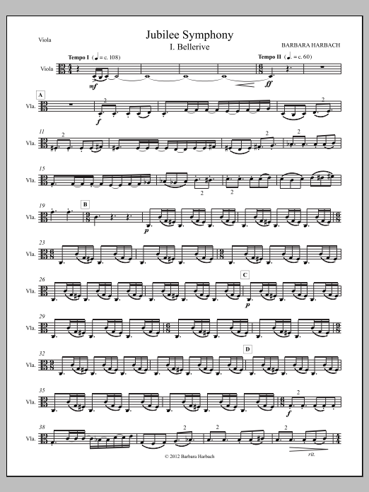 Jubilee Symphony - Viola