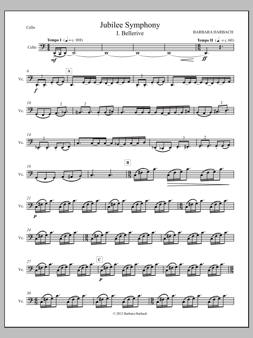 Jubilee Symphony - Violoncello