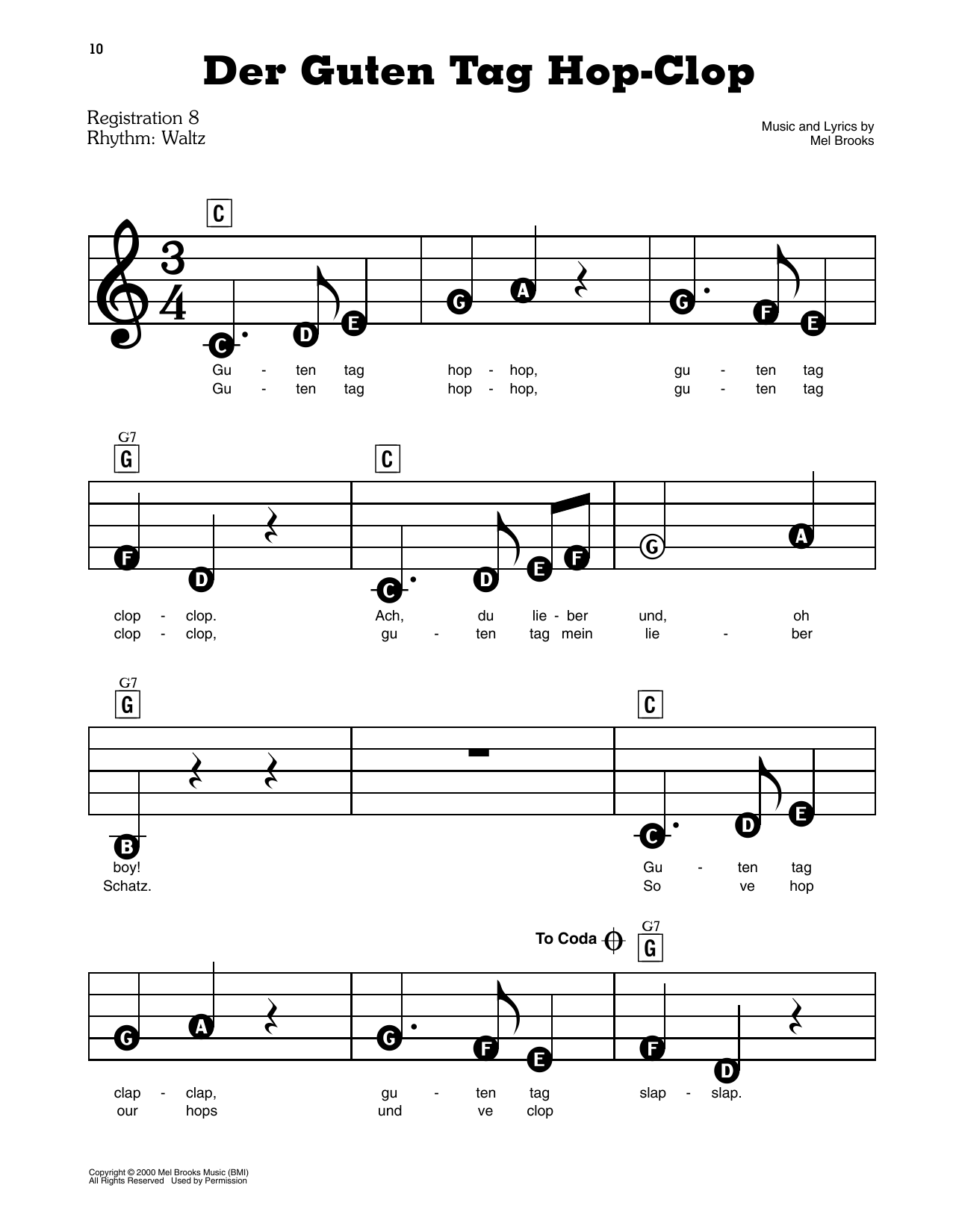 Der Guten Tag Hop-Clop (from The Producers)