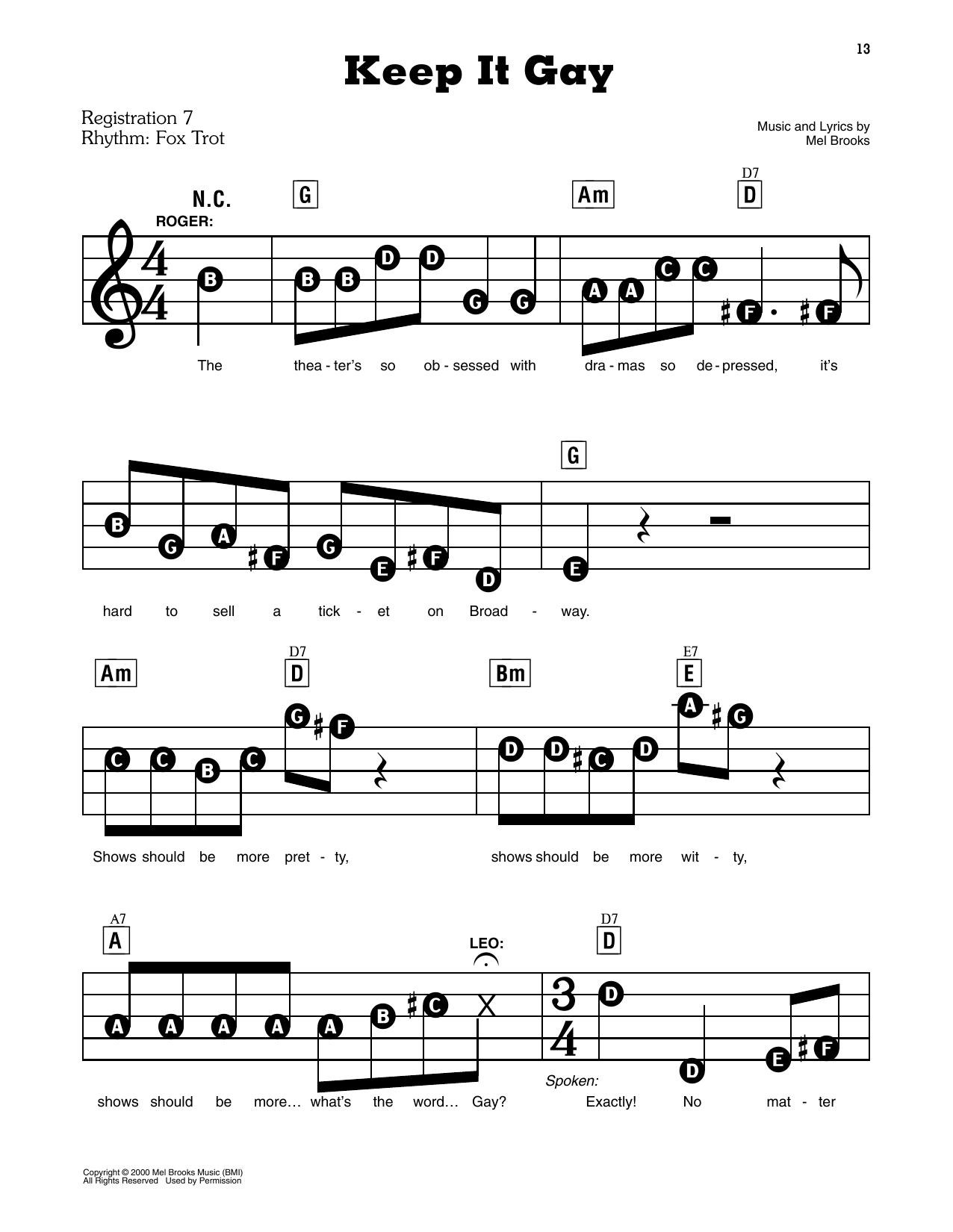 Keep It Gay (from The Producers)