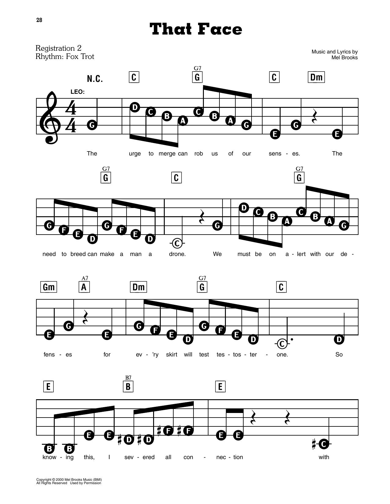 That Face (from The Producers)