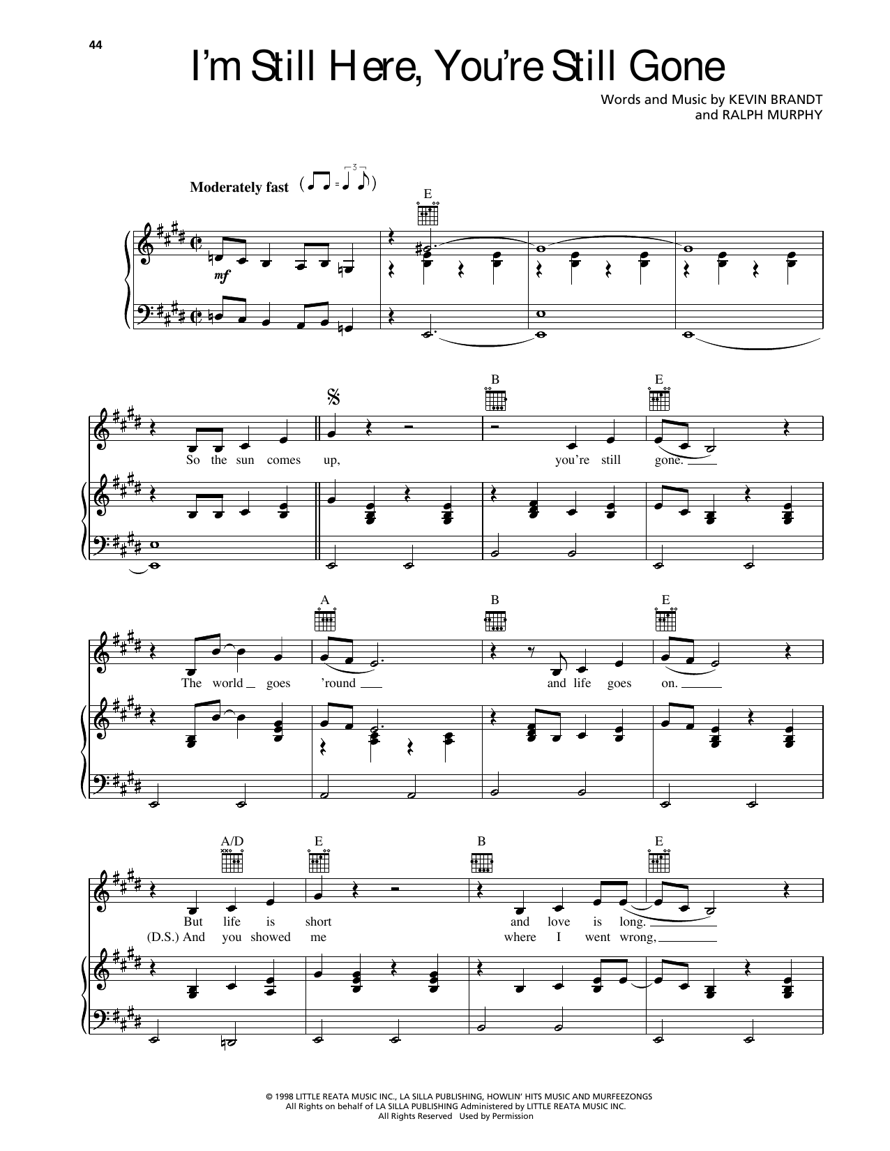 I'm Still Here, You're Still Gone