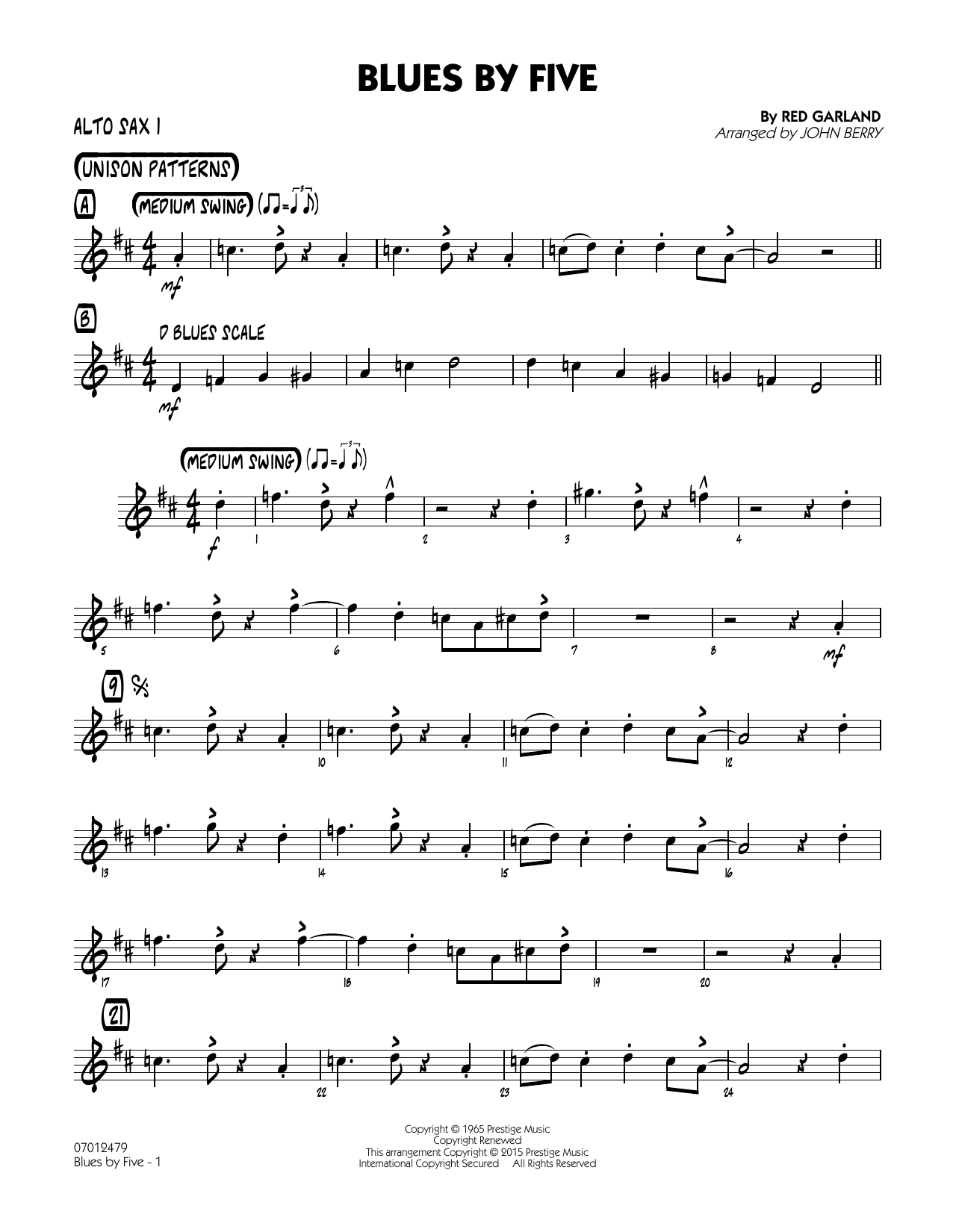 Estate Alto Sax 1 Jazz Ensemble Print Sheet Music Now