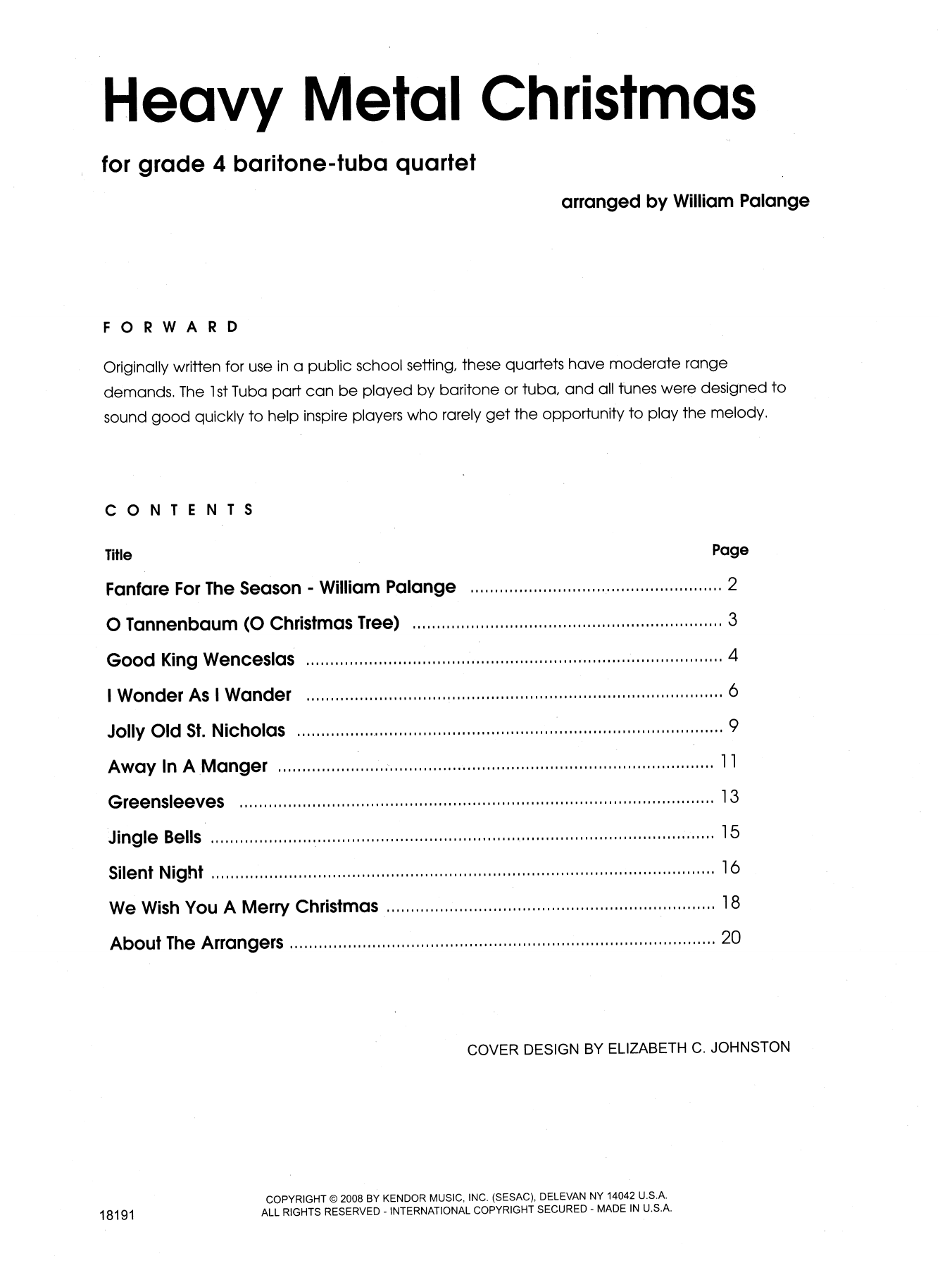 Heavy Metal Christmas Sheet Music William Palange Brass Ensemble