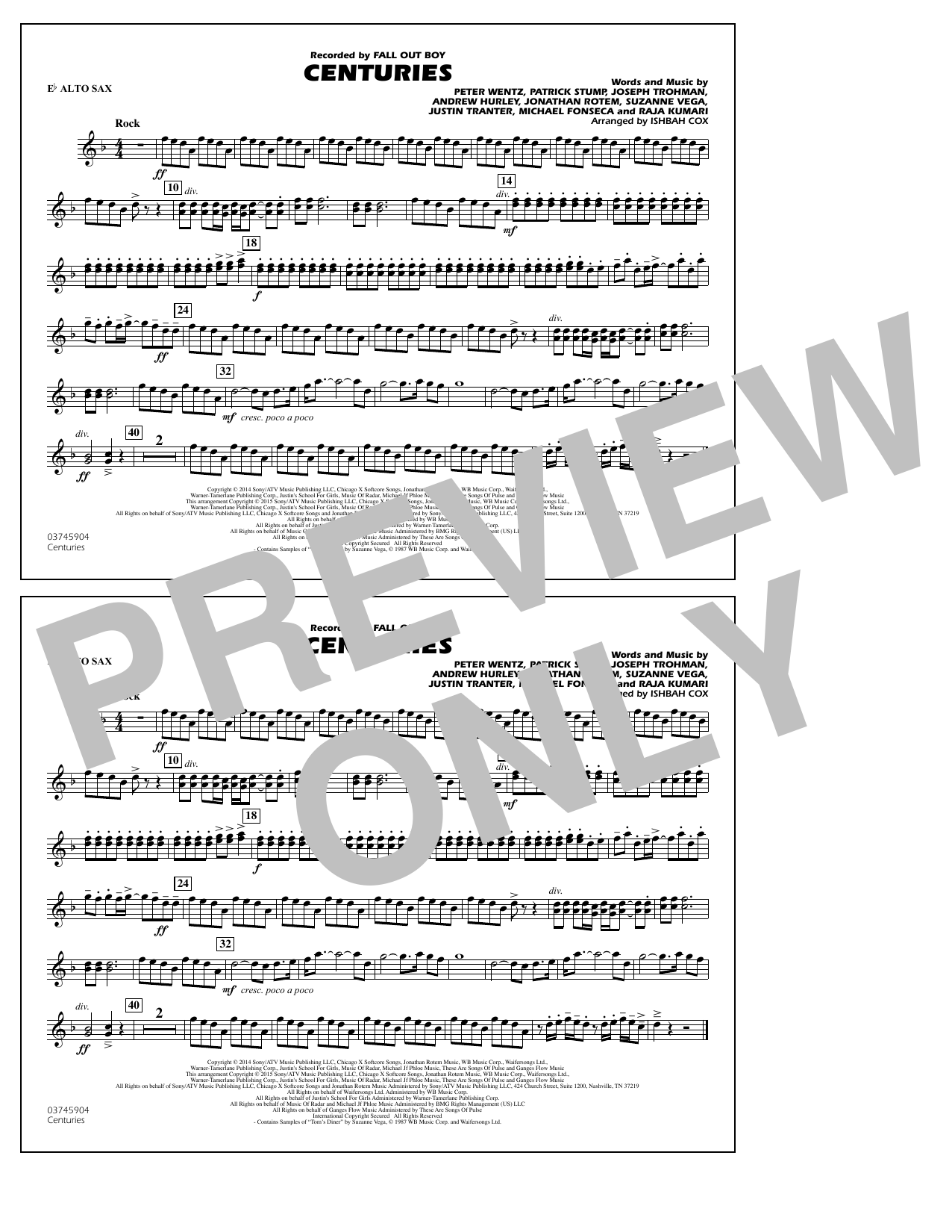 Centuries Eb Alto Sax By Ishbah Cox Sheet Music For Marching Band At Centuries Eb Alto Sax By Ishbah Cox Sheet Music For Marching Band At