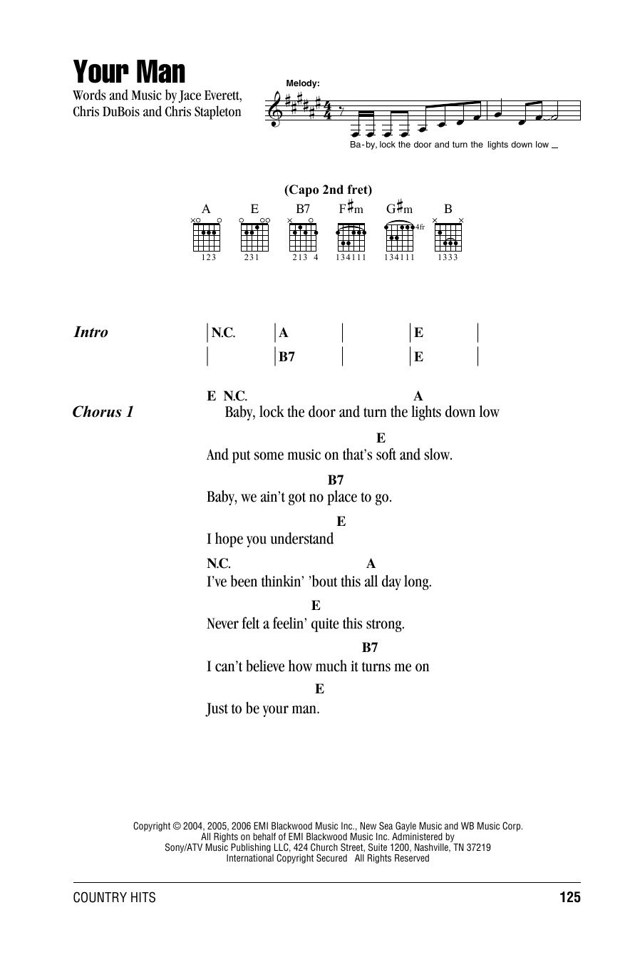 Your Man By Josh Turner Guitar Chords Lyrics Guitar Instructor Your Man By Josh Turner Guitar Chords Lyrics Guitar Instructor