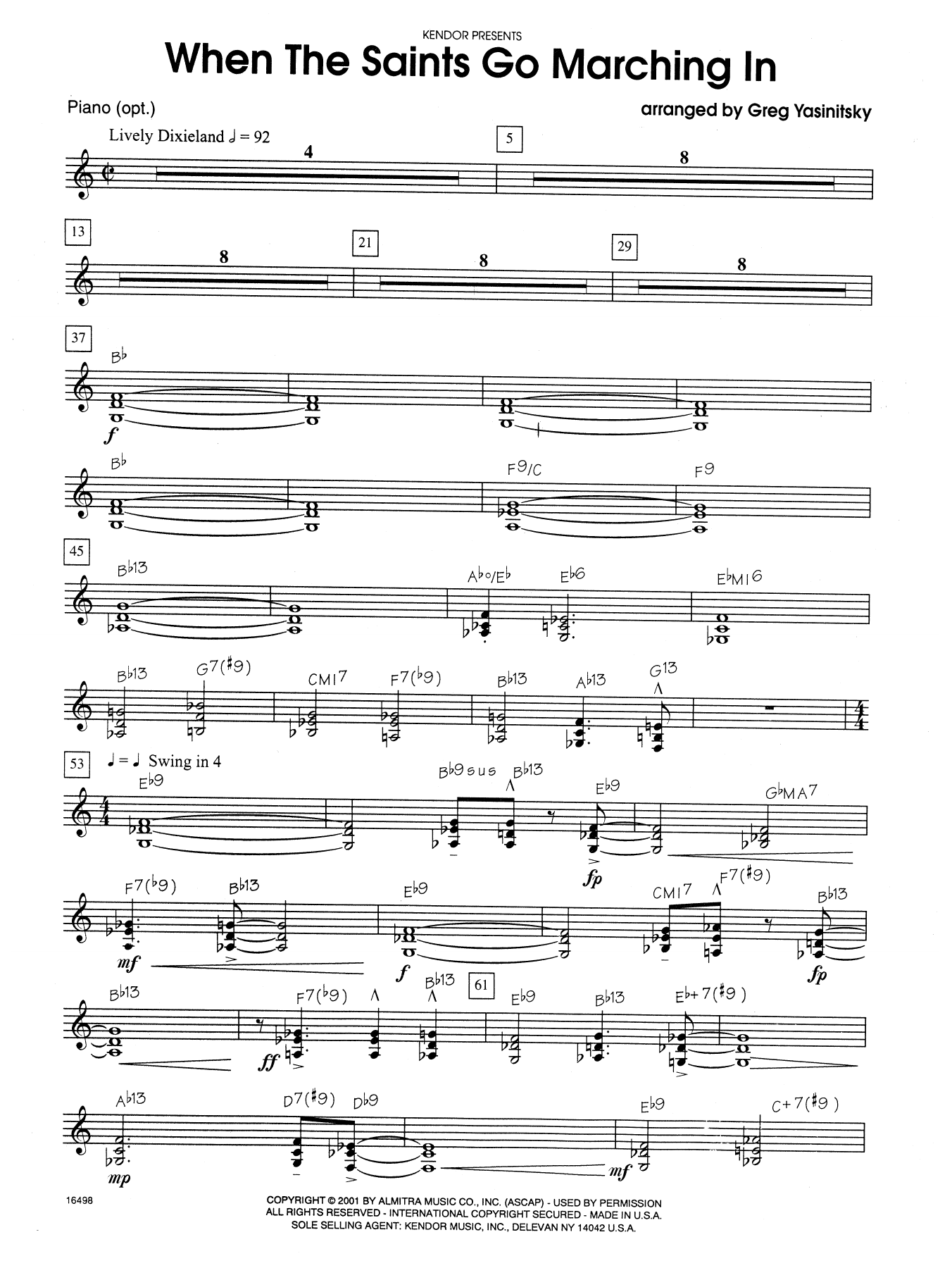 When The Saints Go Marching In Significato