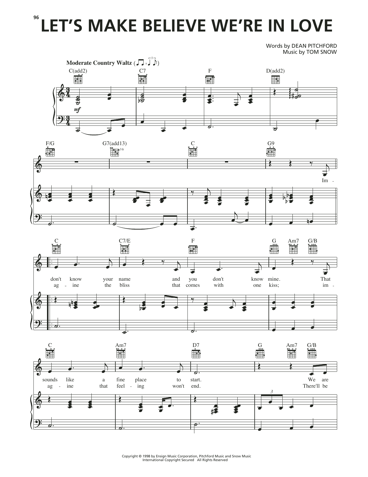 Let's Make Believe We're In Love (from Footloose)