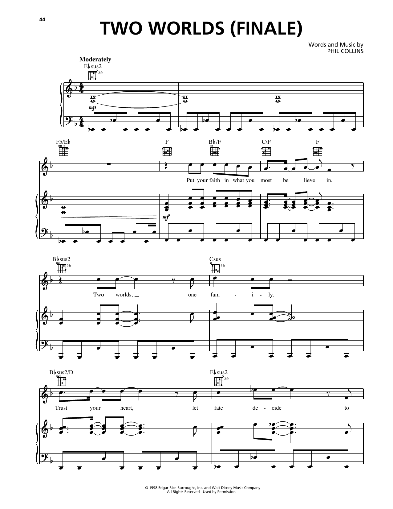 Two Worlds* (Finale) (from Tarzan)