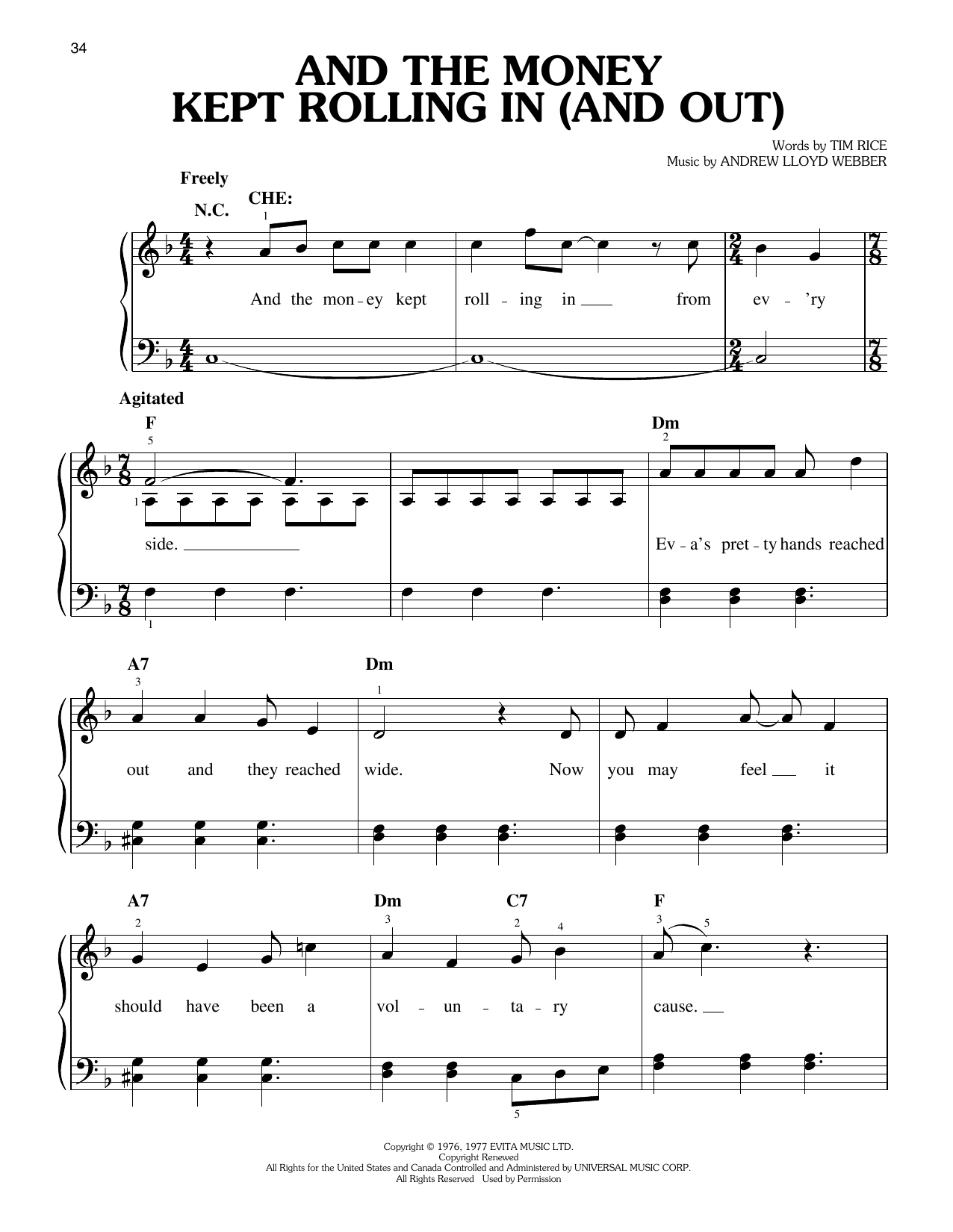 And The Money Kept Rolling In (And Out) (from Evita)