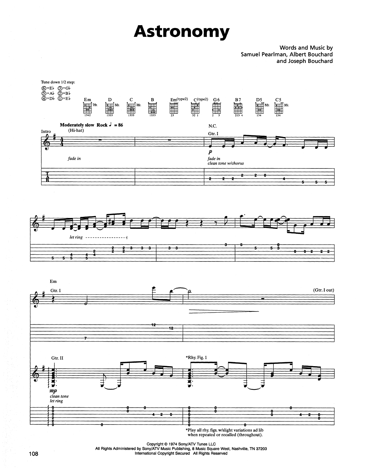 Astronomy By Metallica Guitar Tab Guitar Instructor