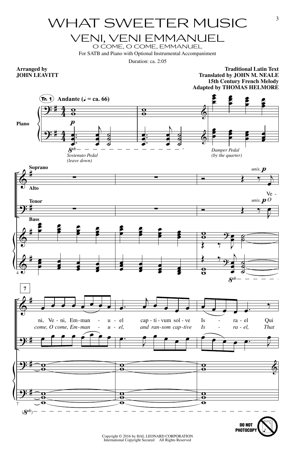 What Sweeter Music (A Cantata for Christmas)