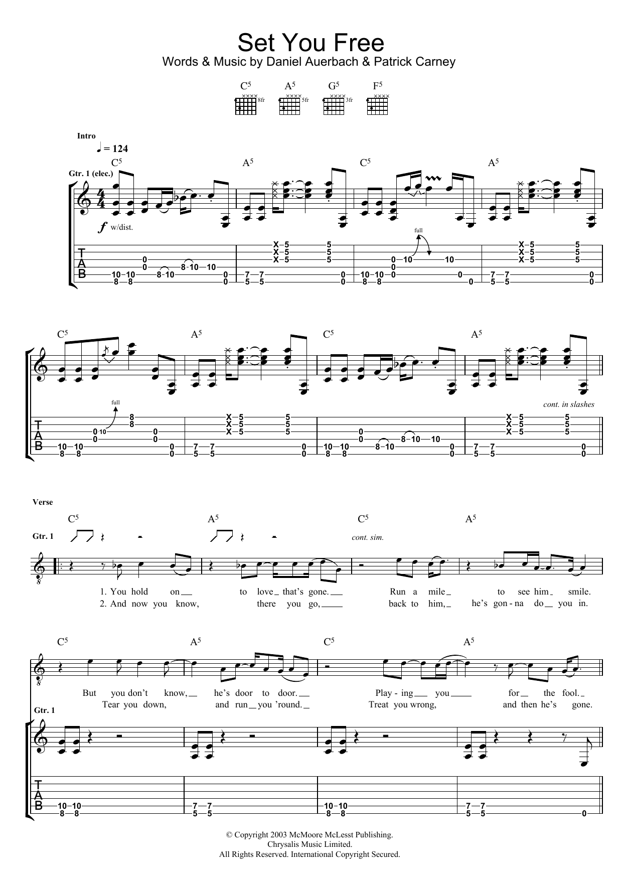Set You Free By The Black Keys Guitar Tab Guitar Instructor Set You Free By The Black Keys Guitar Tab Guitar Instructor