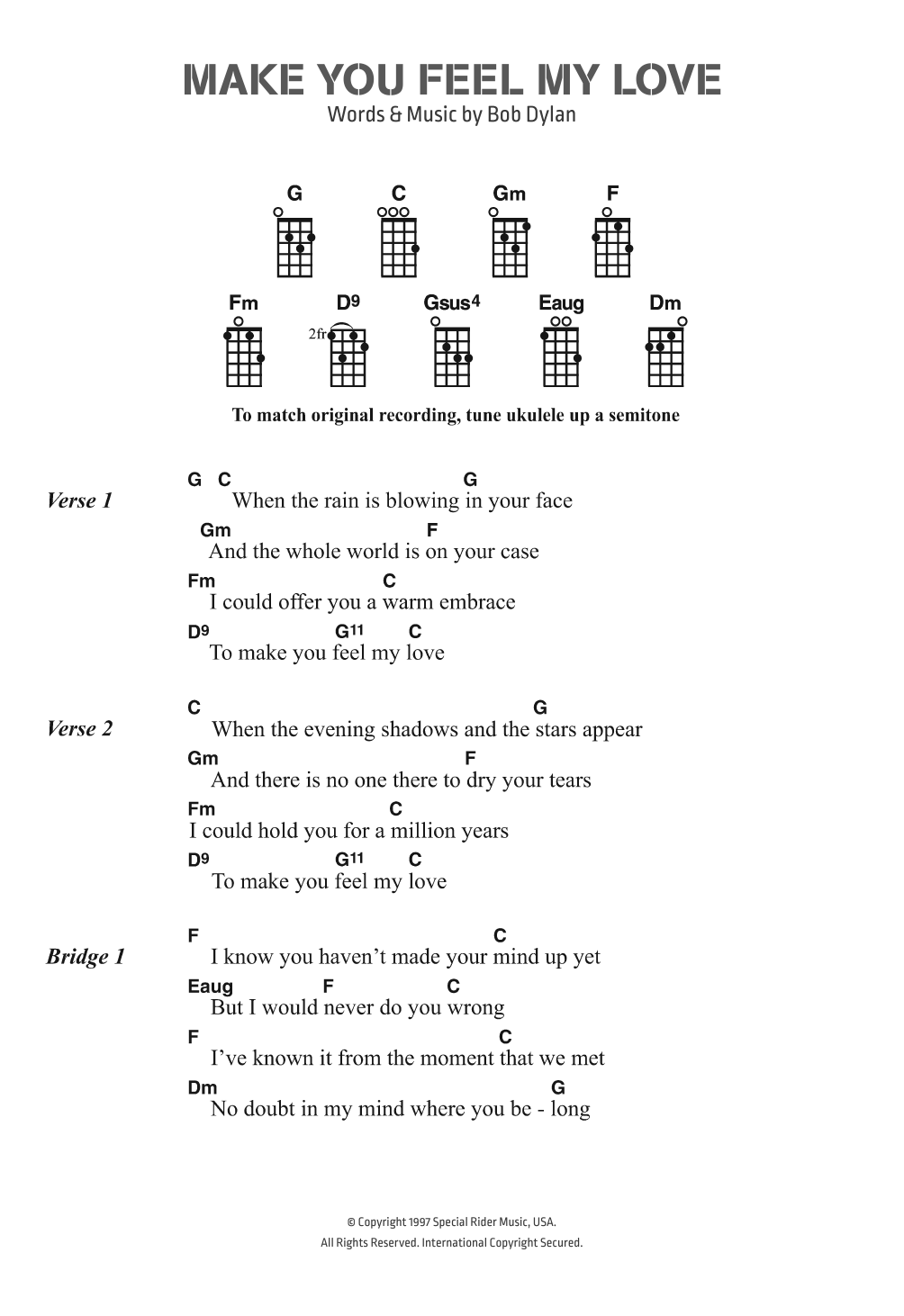 Make You Feel My Love Digital Sheet Music