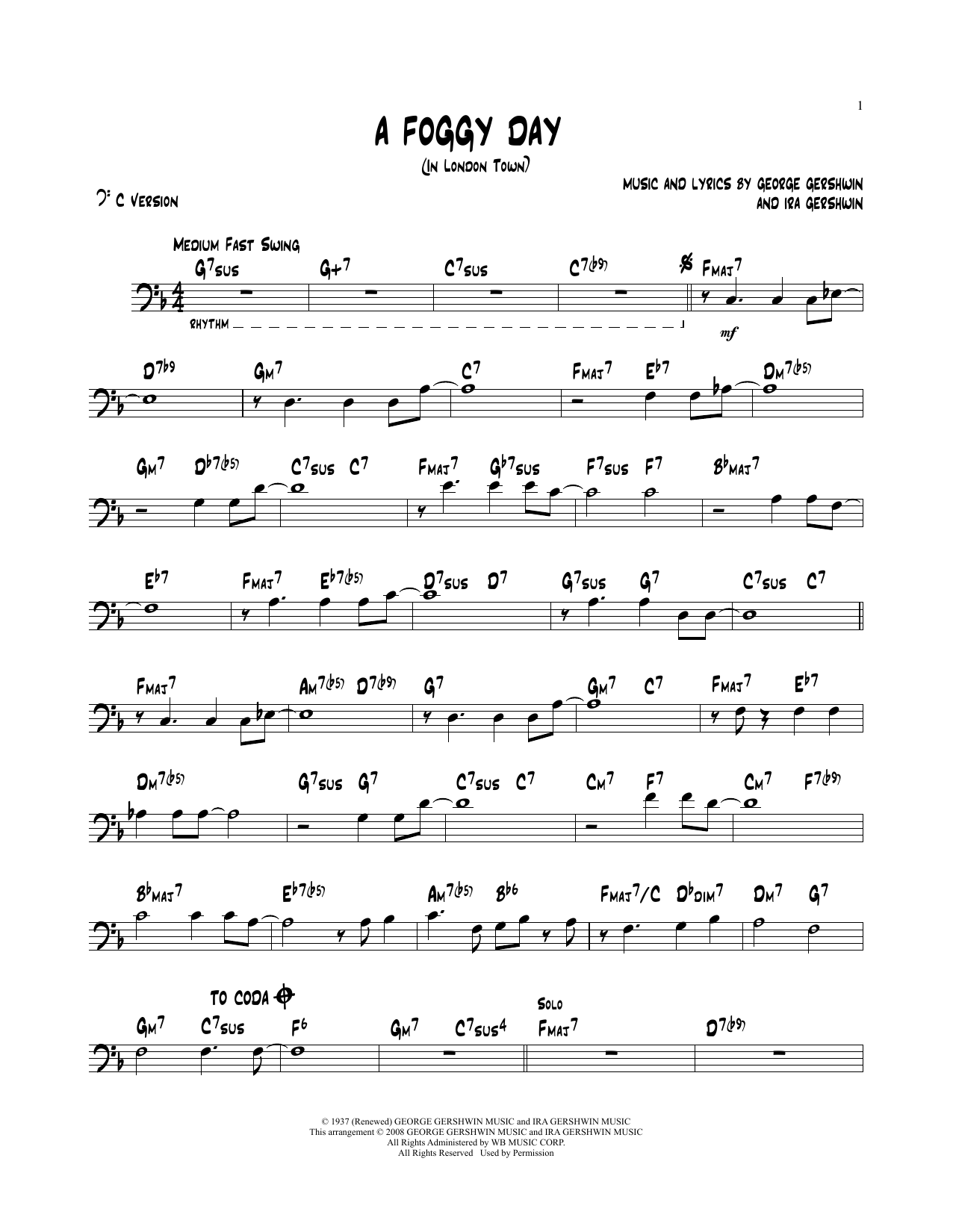 A Foggy Day (In London Town)