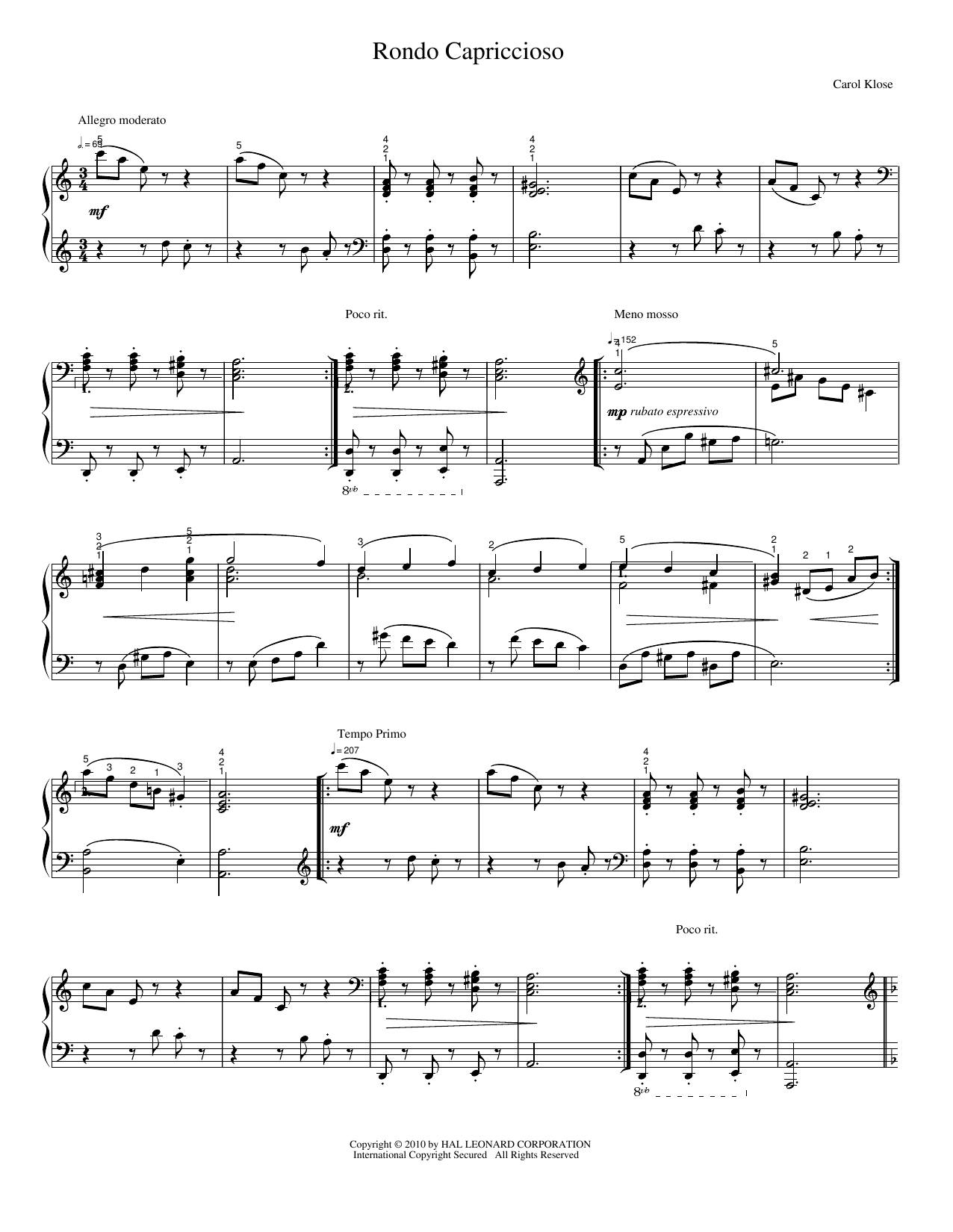 Spartito Rondo Capriccioso Op. 14 Per Pianoforte - Edizione In Lingua Tedesca - Foto 7