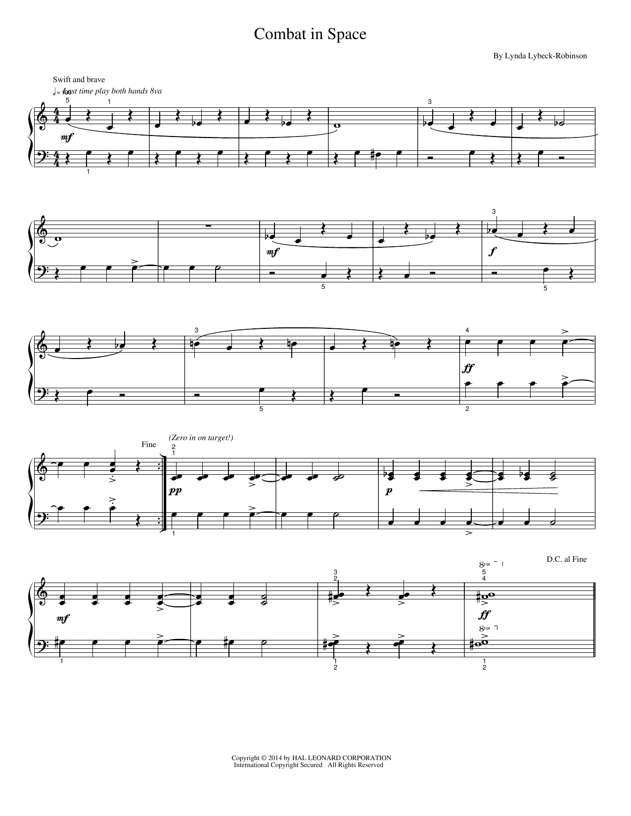 Combat In Space: Piano Solo