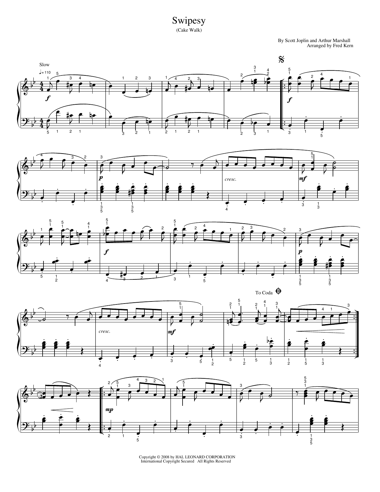 Swipesy: Piano Solo