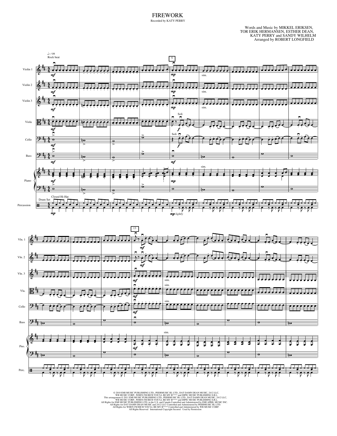 Firework: String Orchestra Conductor Score & Parts