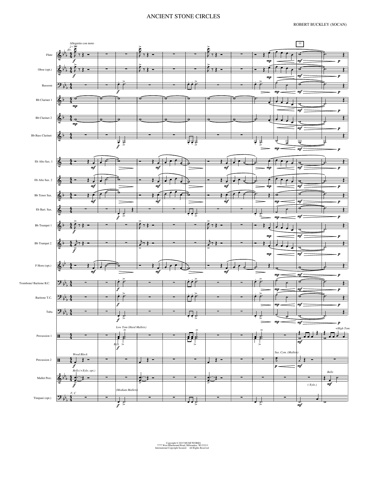 Ancient Stone Circles: Concert Band Conductor Score & Parts