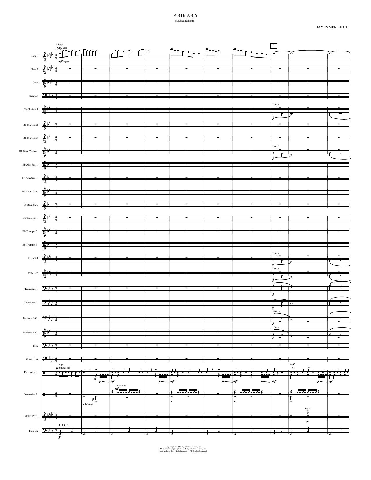 Arikara: Concert Band Conductor Score & Parts