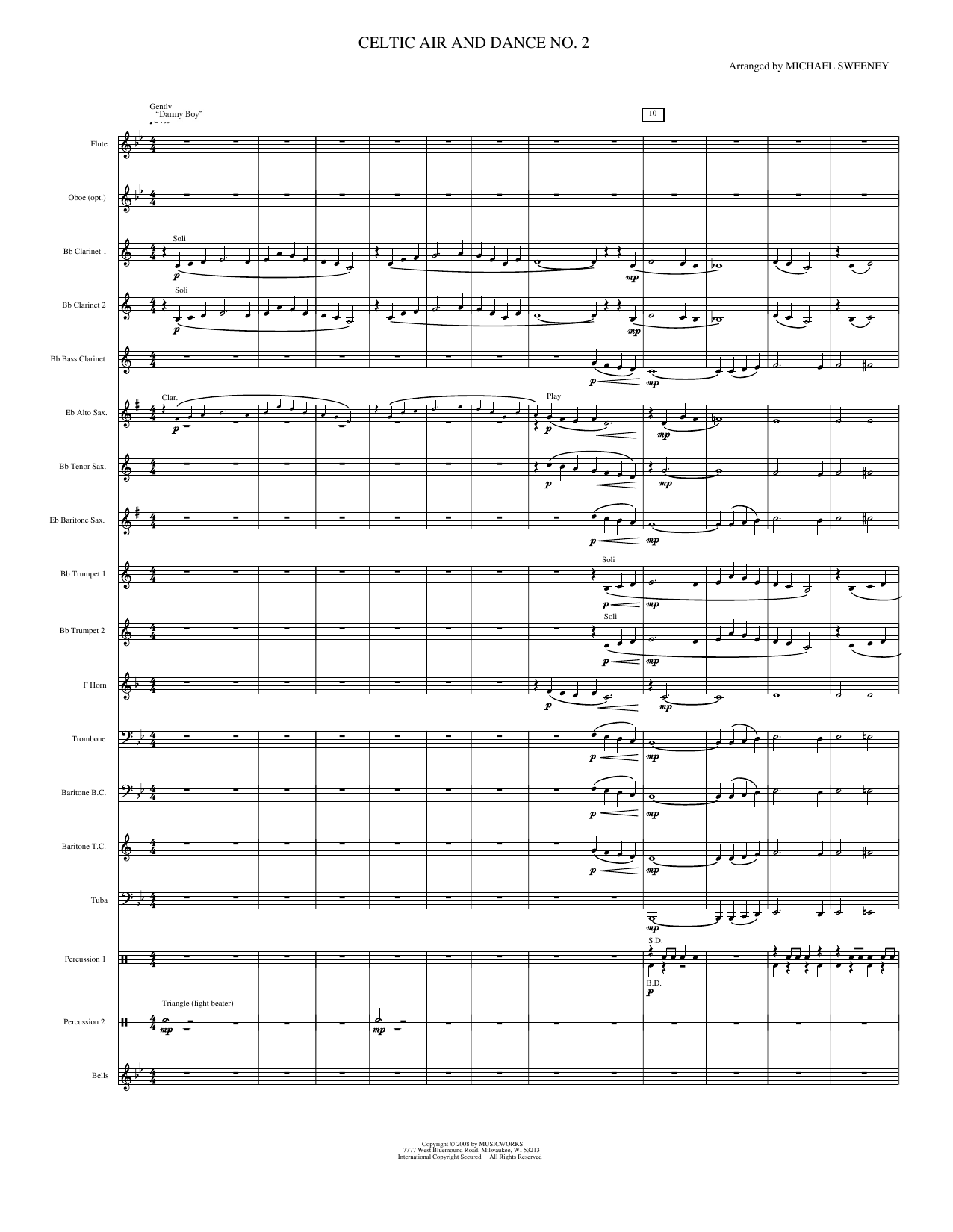 Celtic Air and Dance: Concert Band Conductor Score & Parts