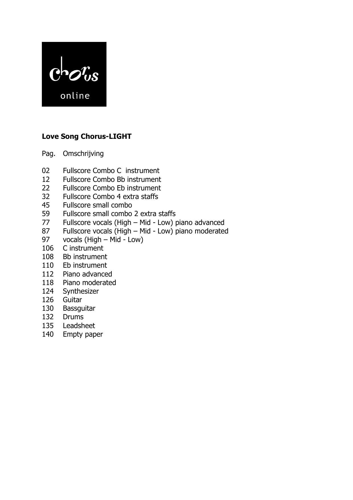 Love Song (arr. Frank de Vreeze): SAB Choral Octavo