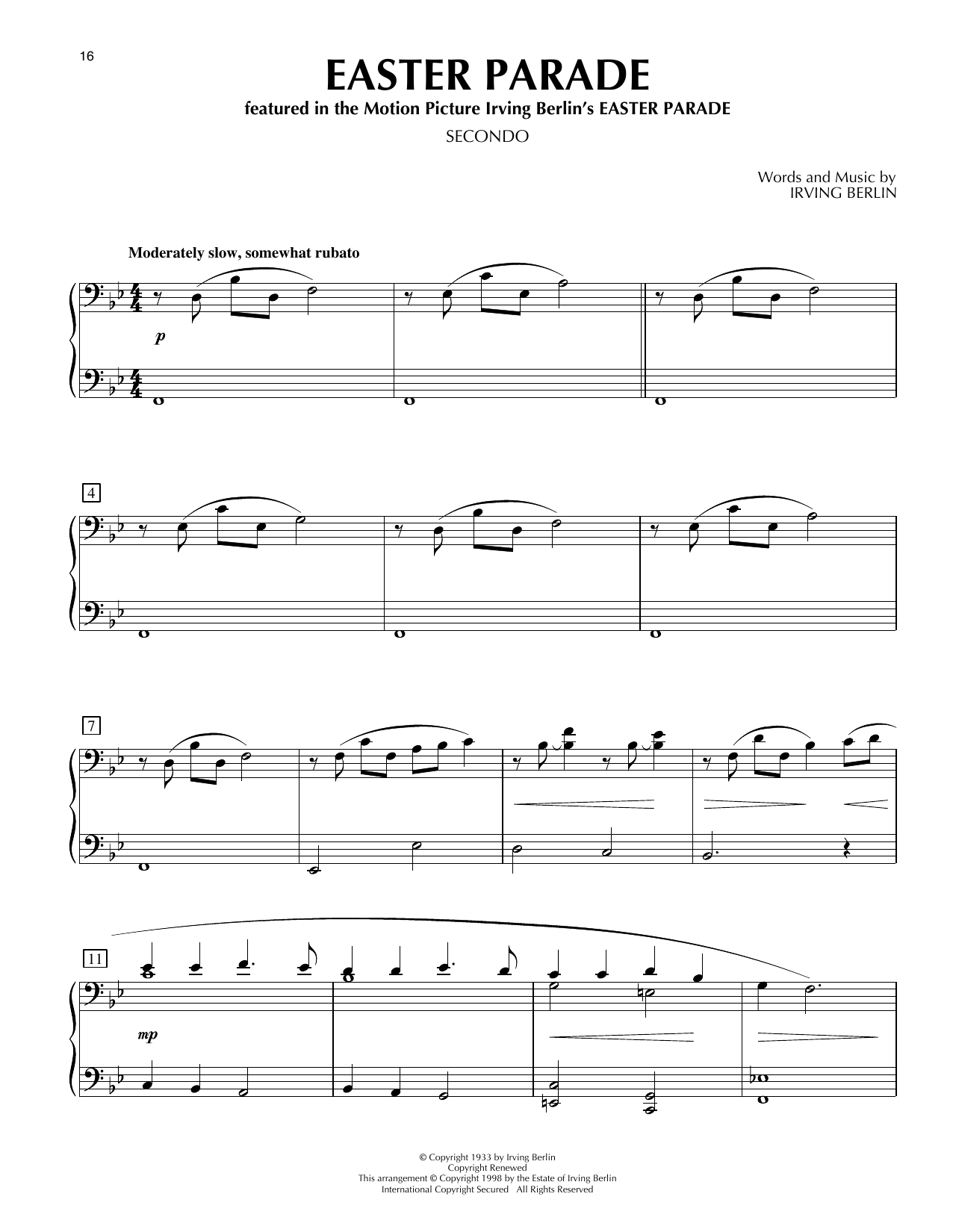 Easter Parade (from As Thousands Cheer)