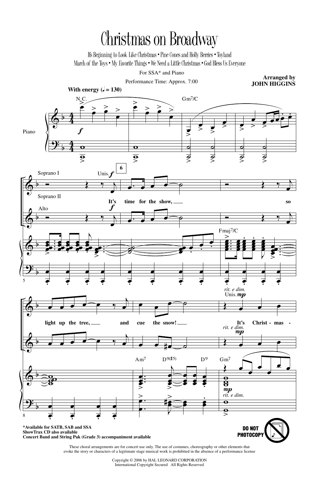 Christmas On Broadway (Medley)