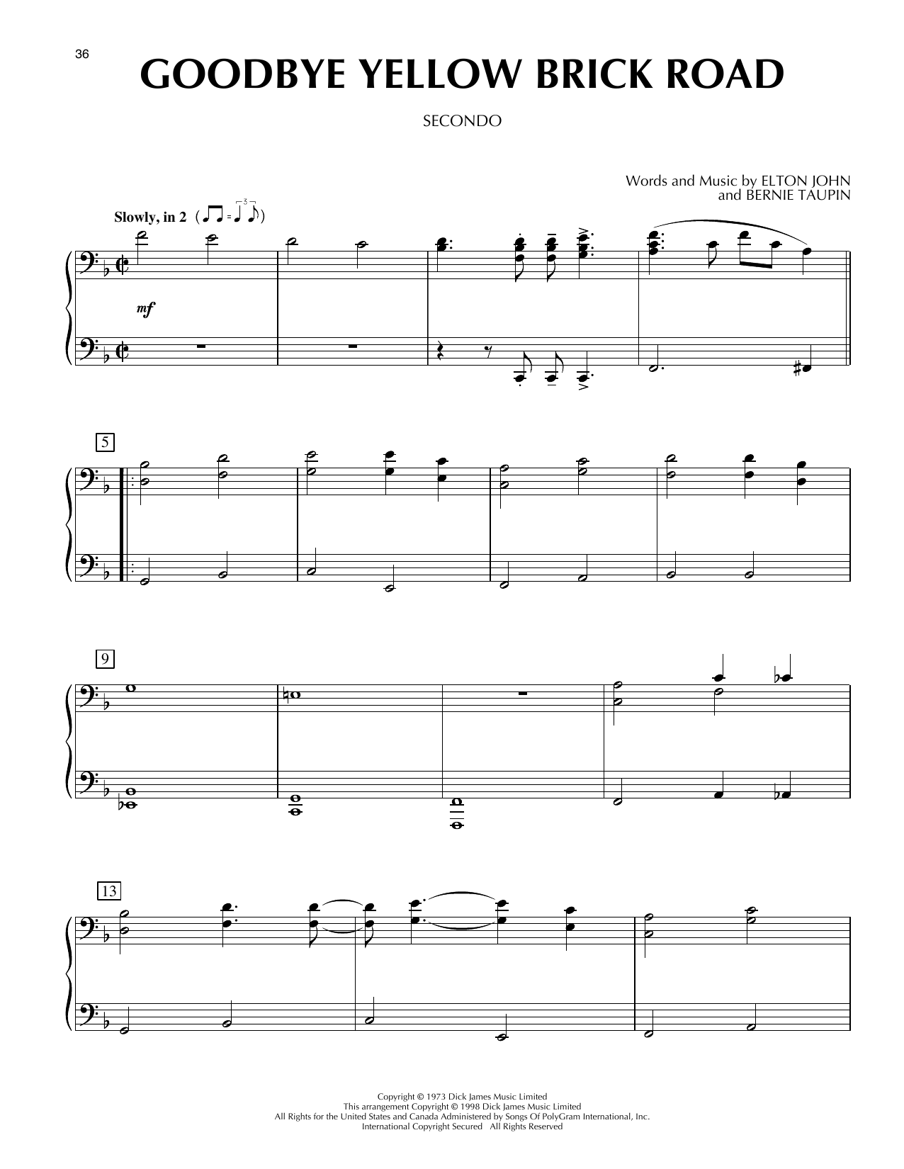 Goodbye Yellow Brick Road