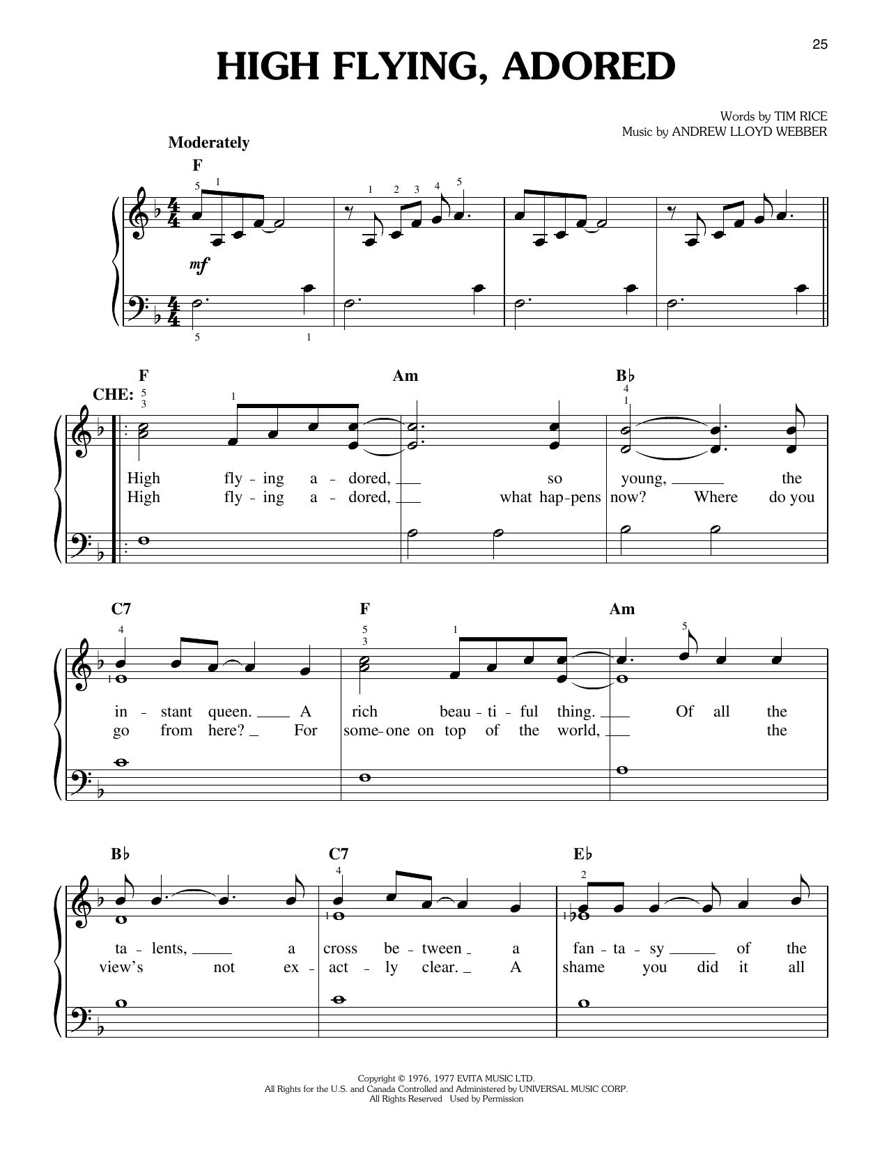 High Flying, Adored (from Evita)