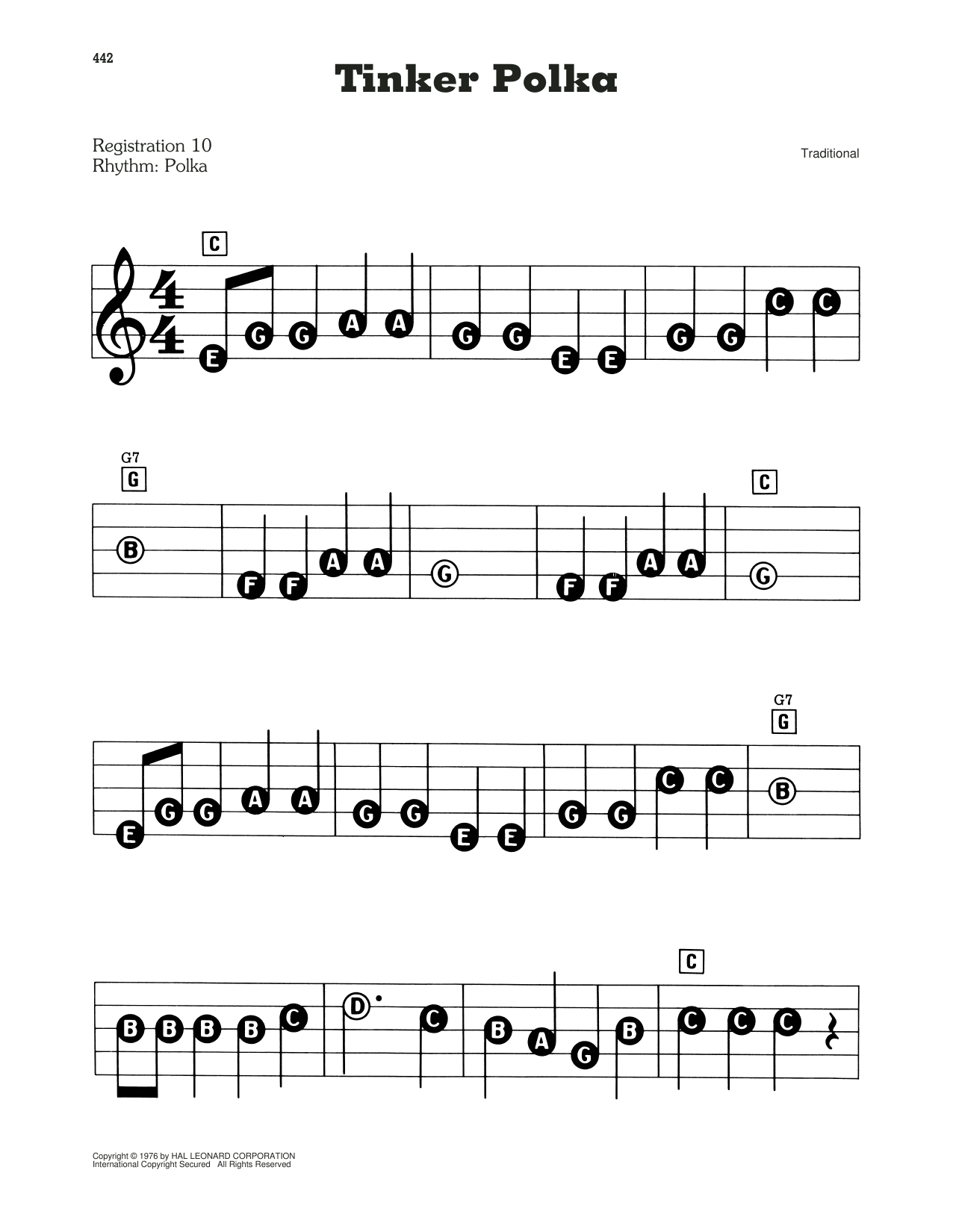 Tinker Polka: E-Z Play Today
