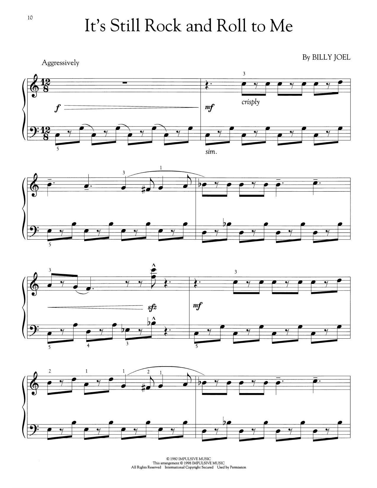 It's Still Rock And Roll To Me (arr. Phillip Keveren)