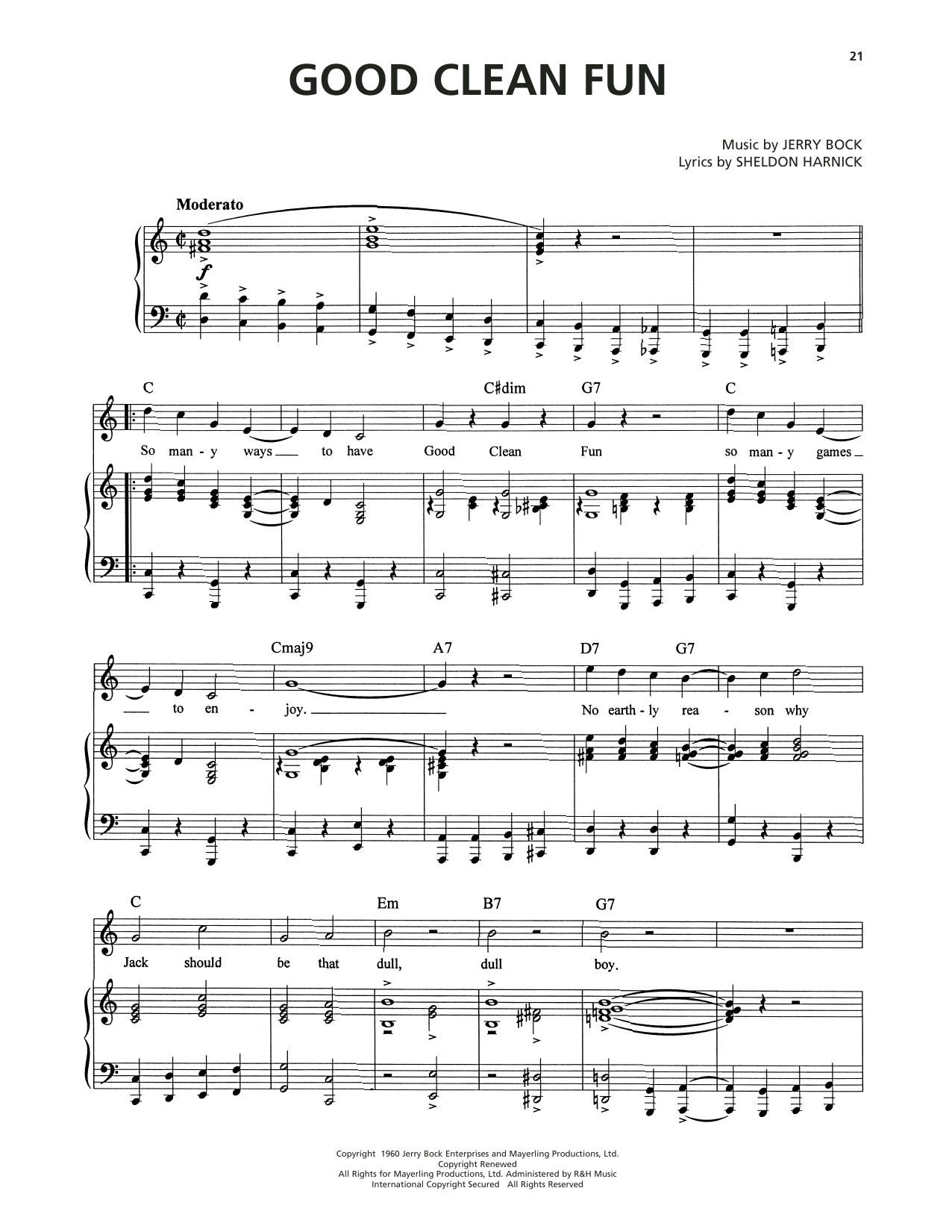 Good Clean Fun (from Tenderloin)