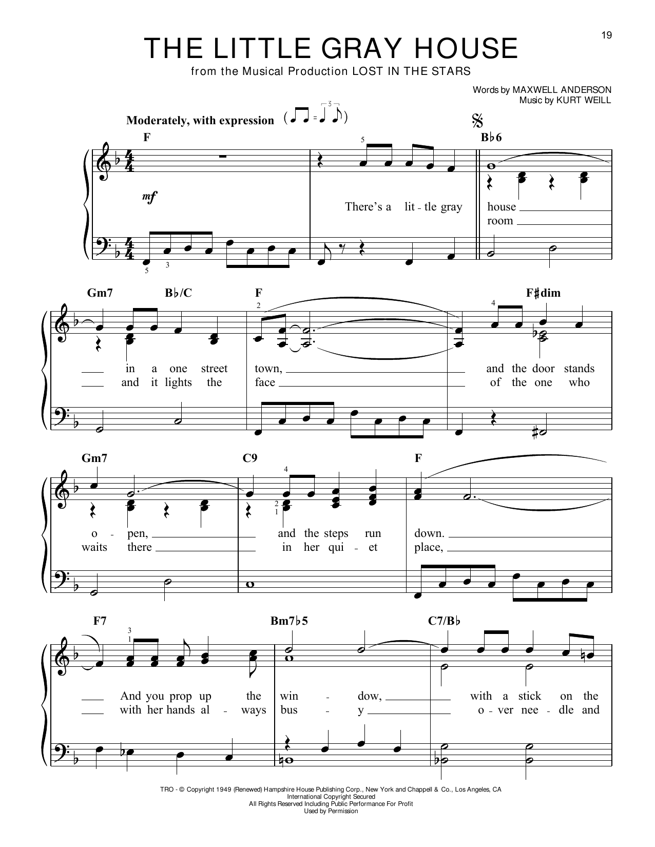 The Little Gray House (from Lost In The Stars)