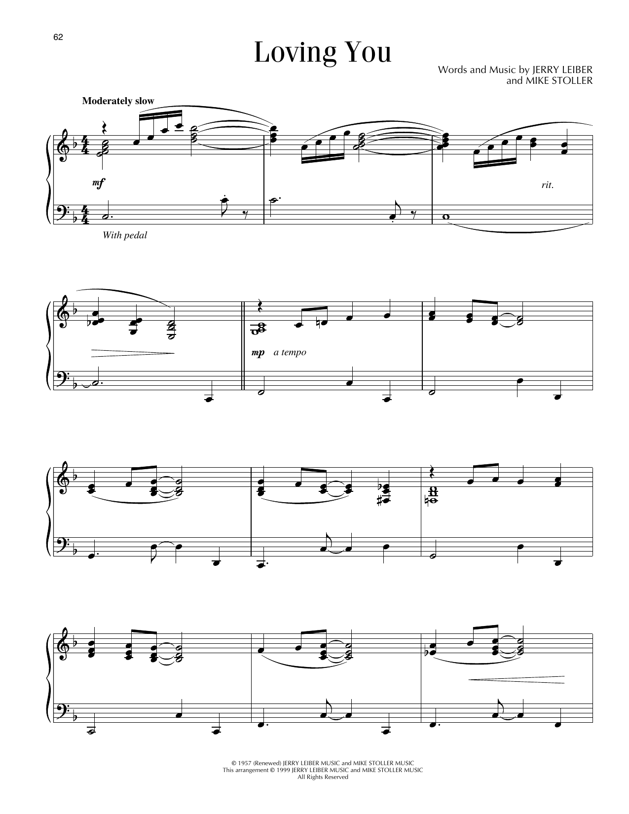 Loving You: Piano Solo