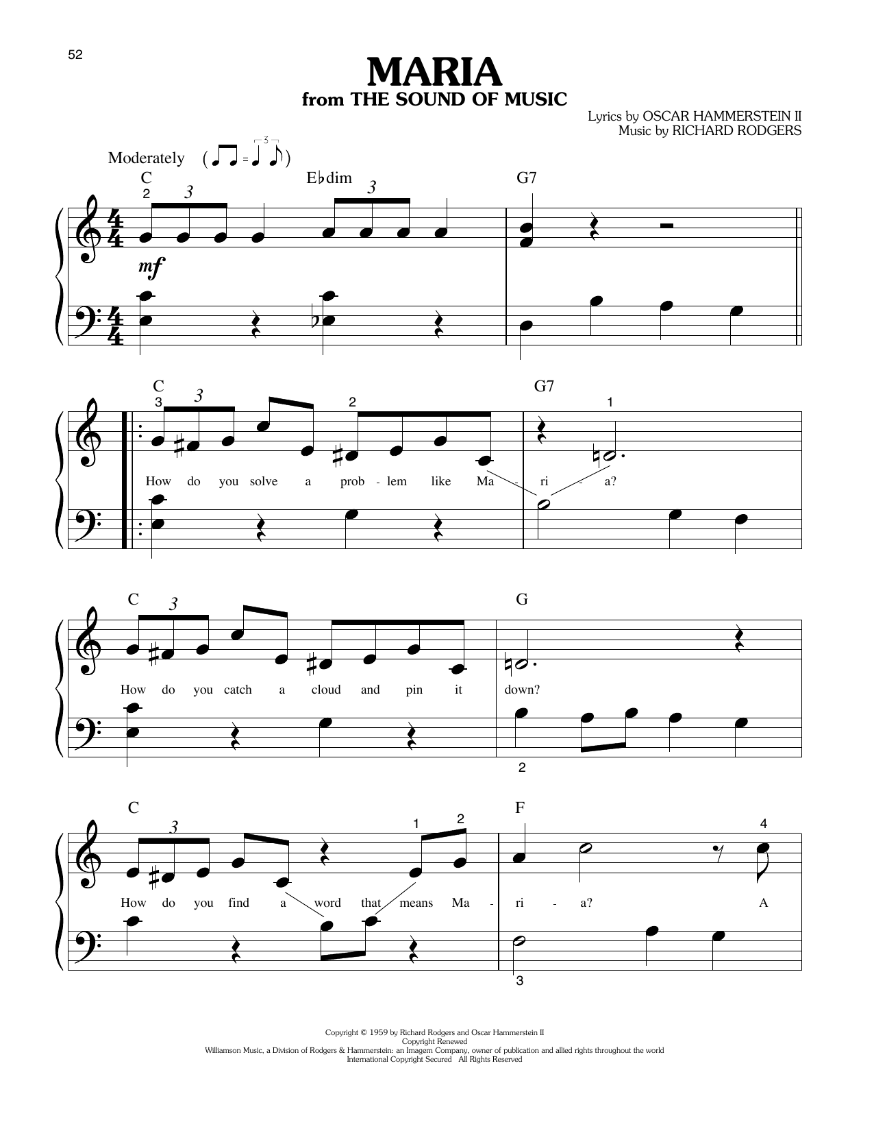 Maria (from The Sound Of Music) (arr. Phillip Keveren)