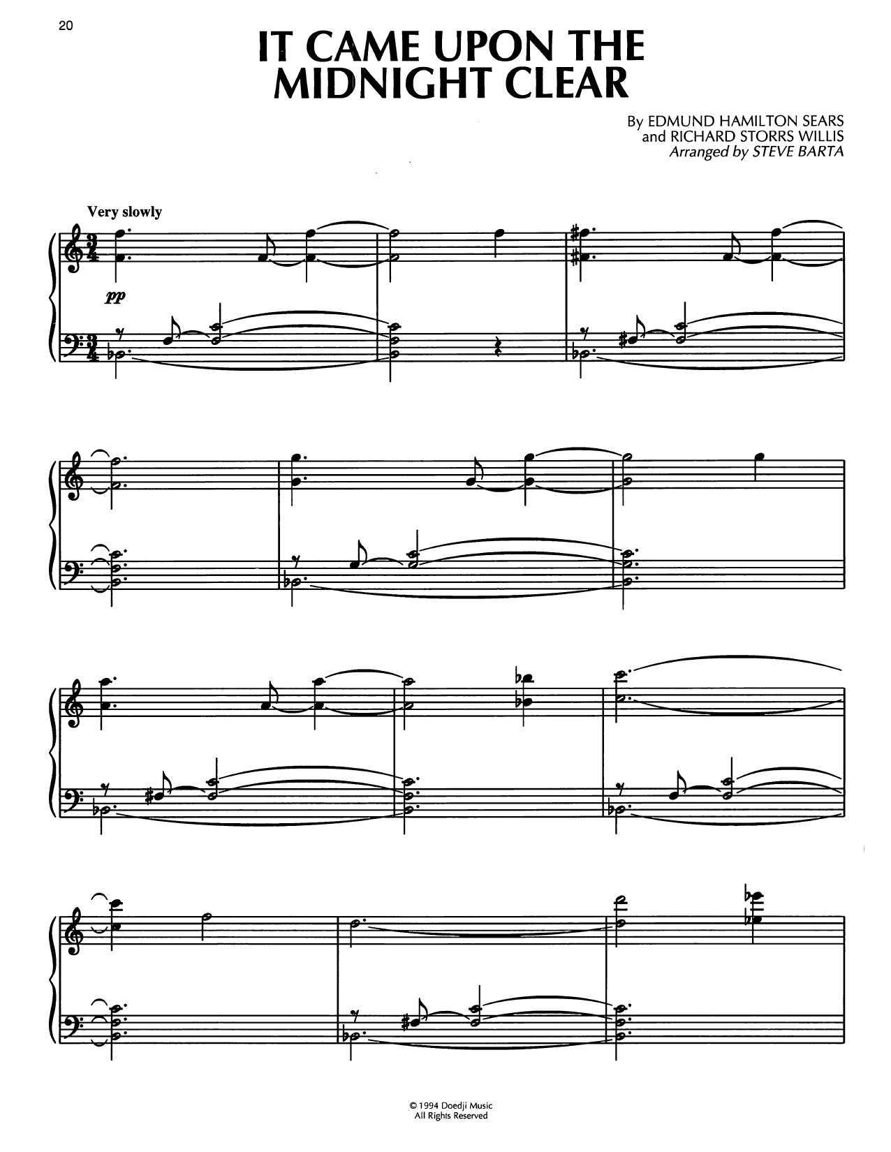 It Came Upon The Midnight Clear (arr. S Barta)