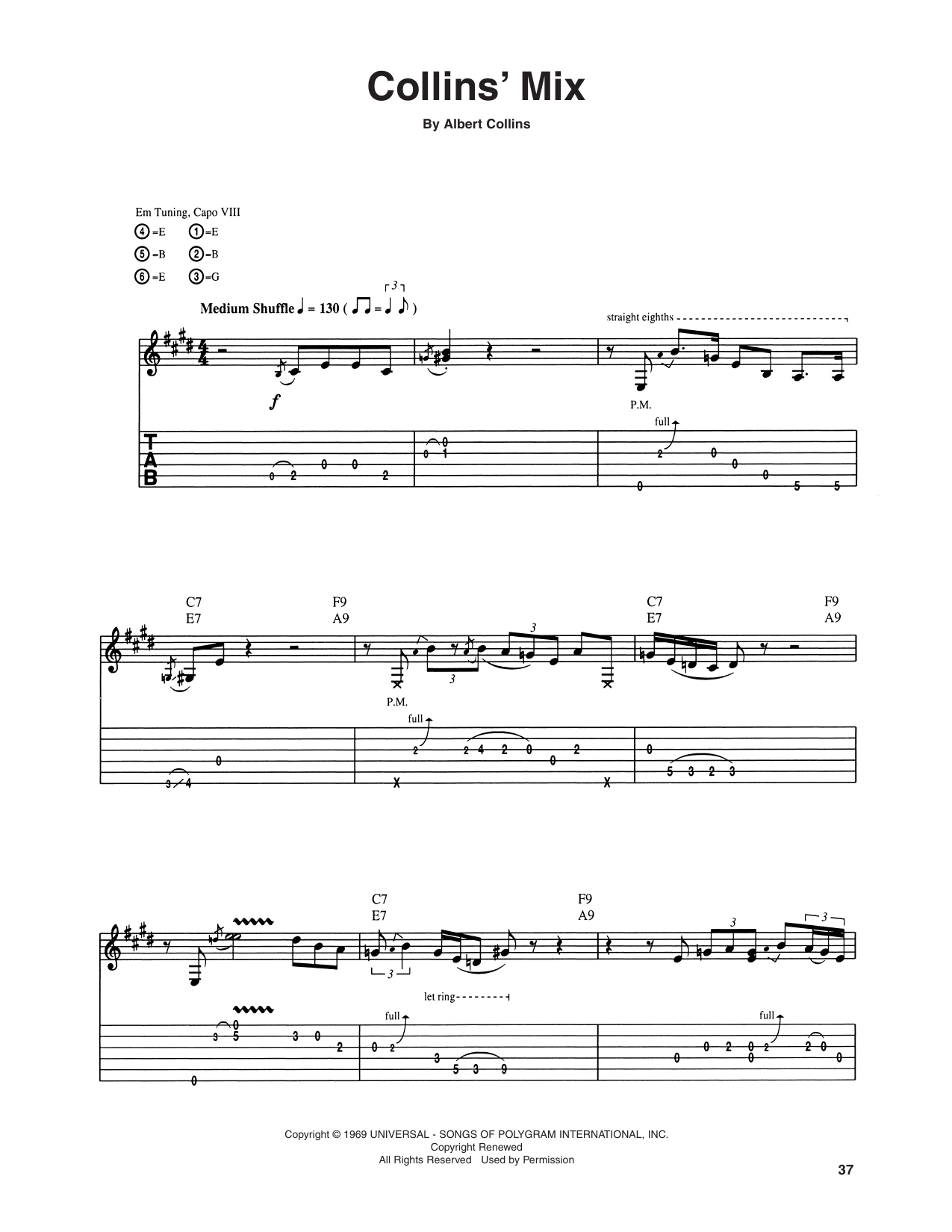 Collins' Mix: Guitar Tab