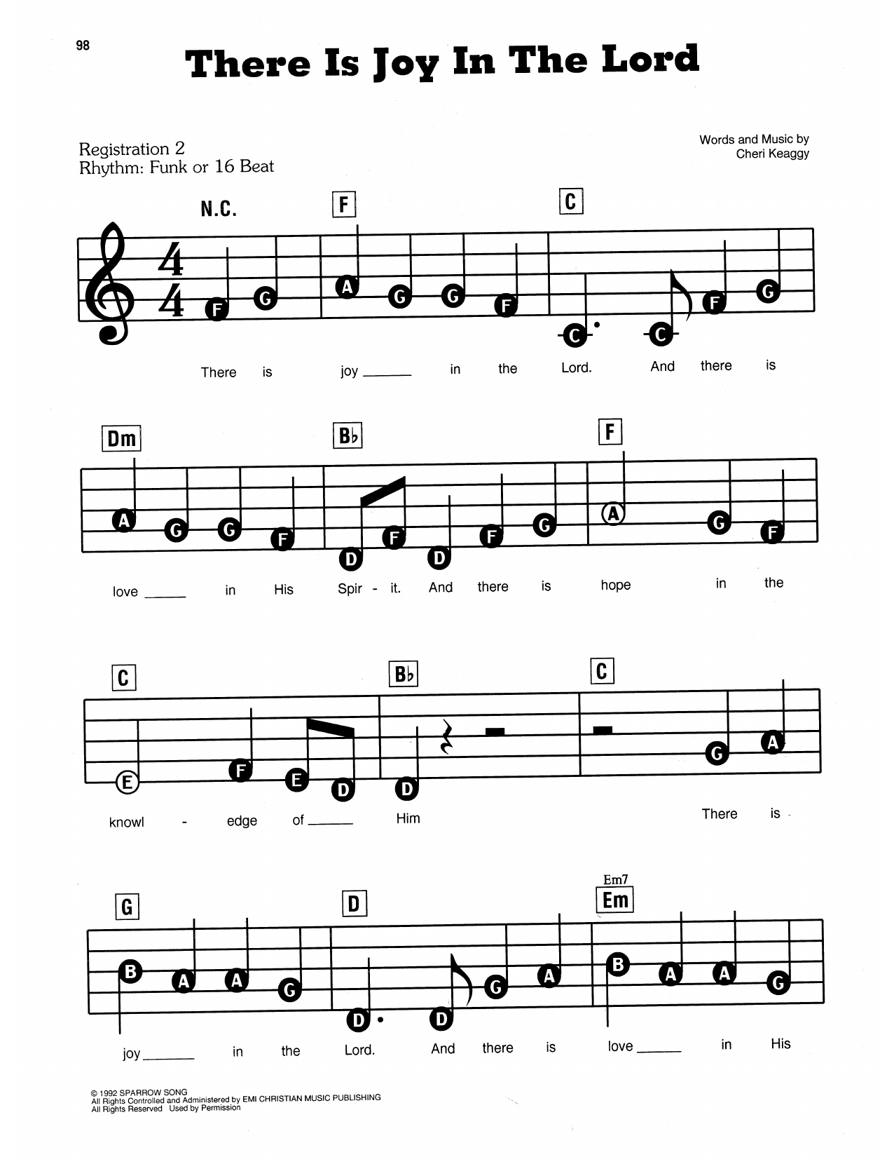 There Is Joy In The Lord: E-Z Play Today