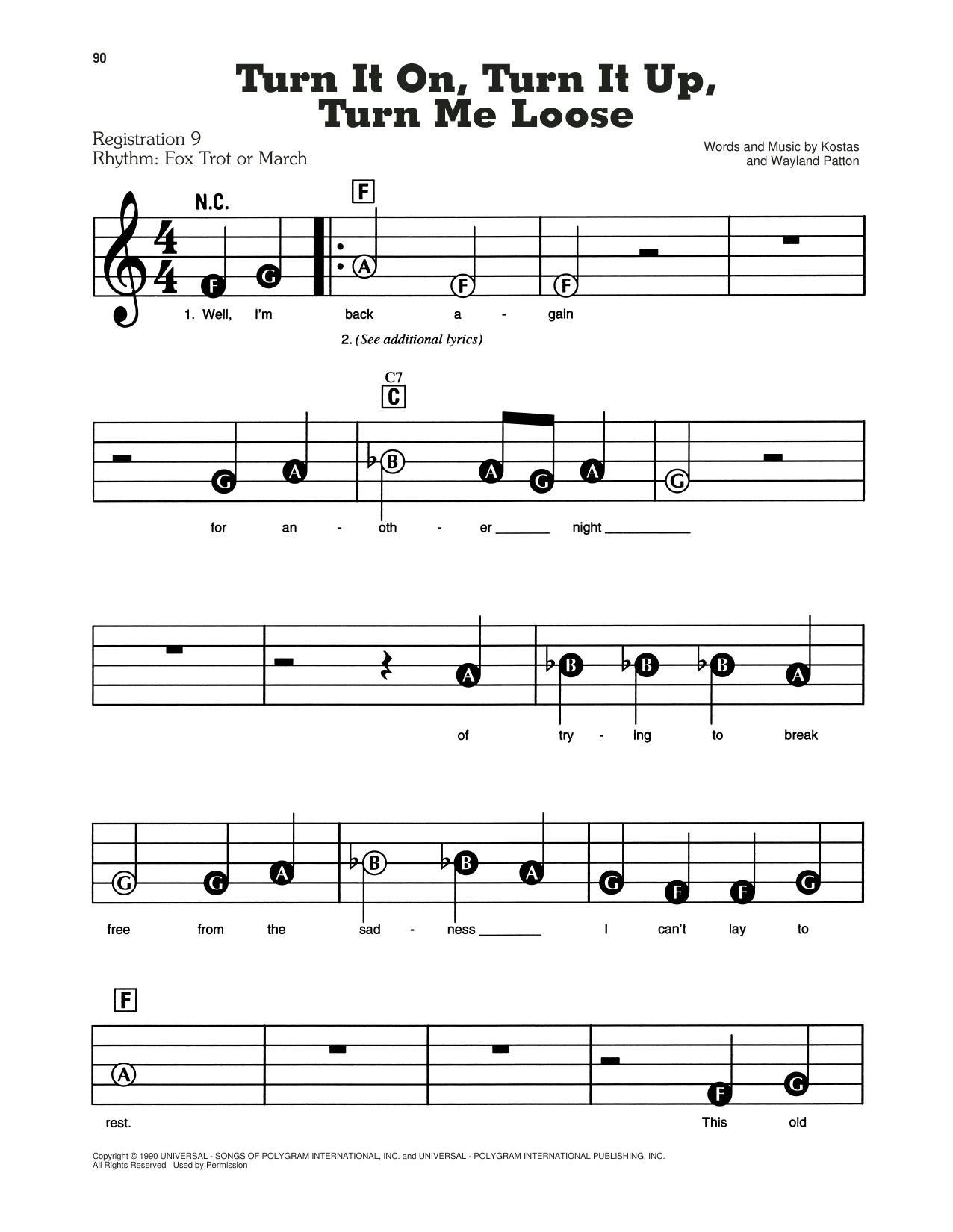 Turn It On, Turn It Up, Turn Me Loose: E-Z Play Today