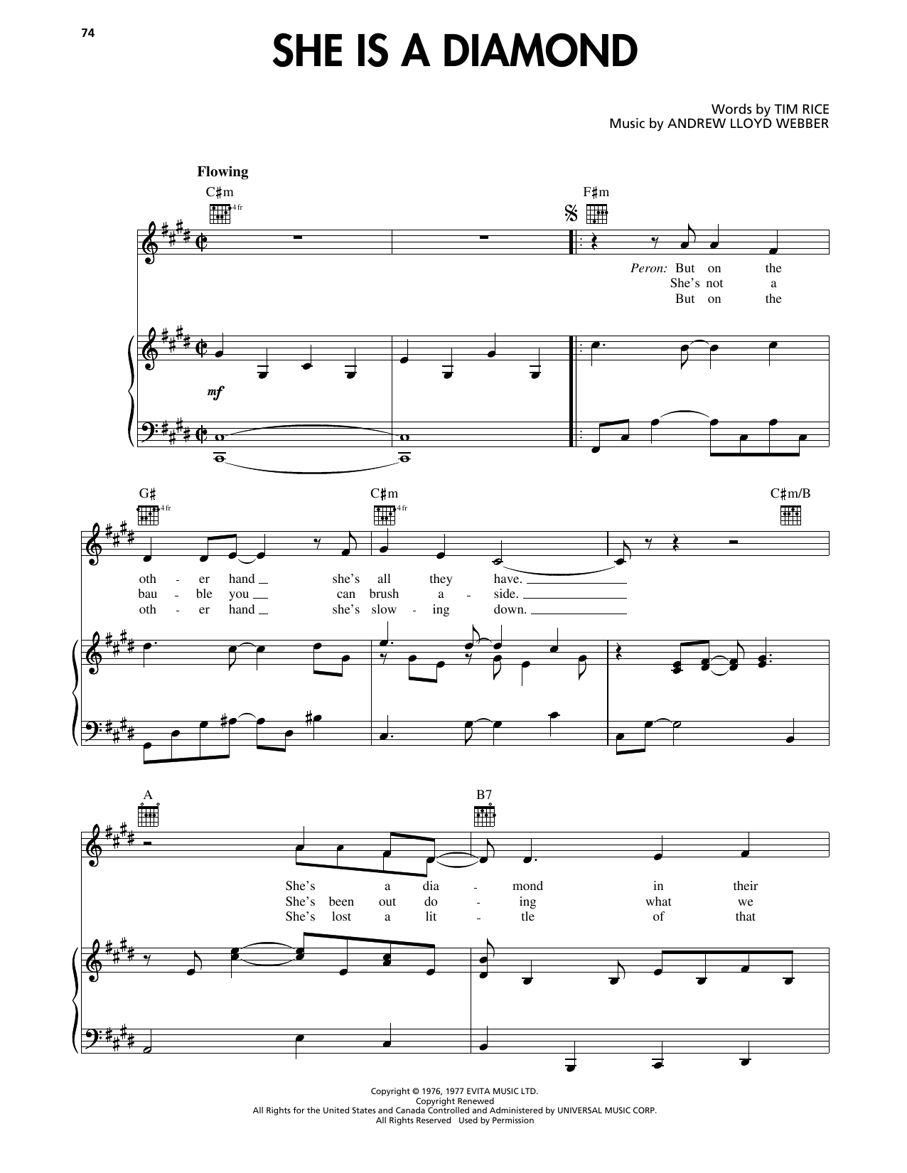 She Is A Diamond (from Evita)