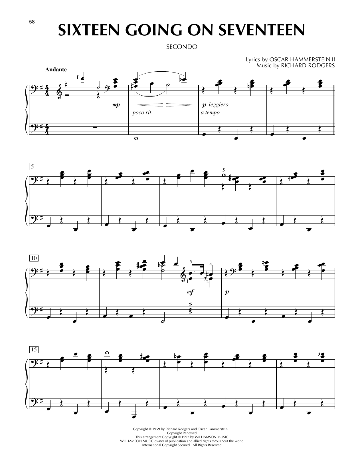 Sixteen Going On Seventeen (from The Sound Of Music)