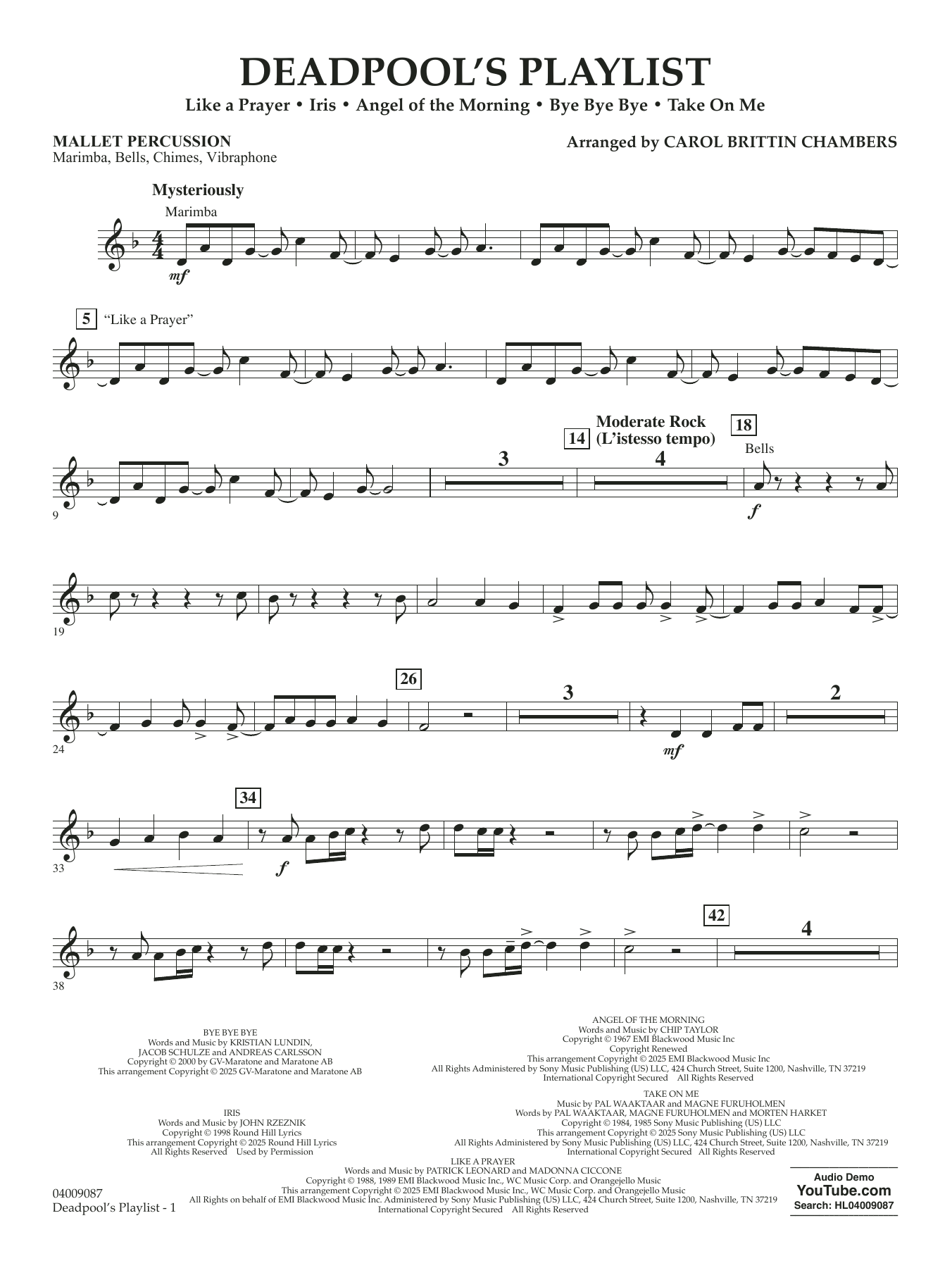 Deadpool's Playlist - Mallet Percussion