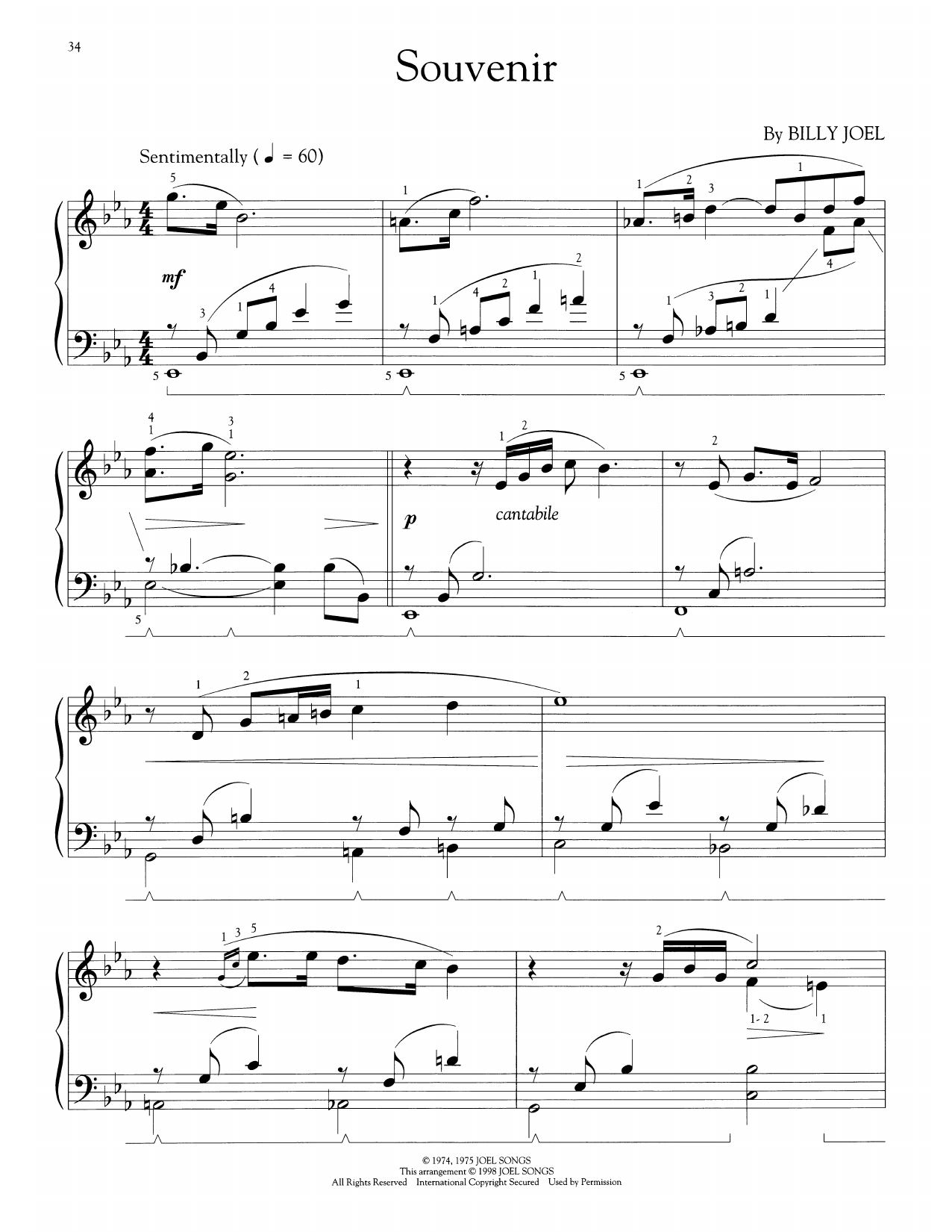 Souvenir (arr. Phillip Keveren)