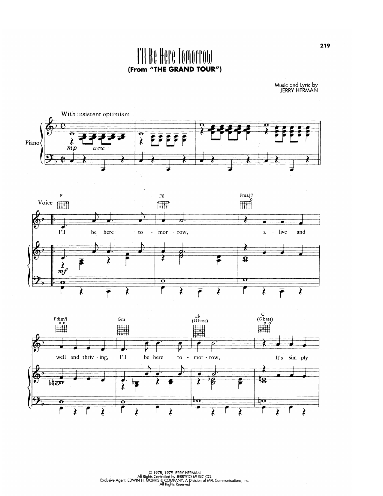 I'll Be Here Tomorrow (from The Grand Tour)