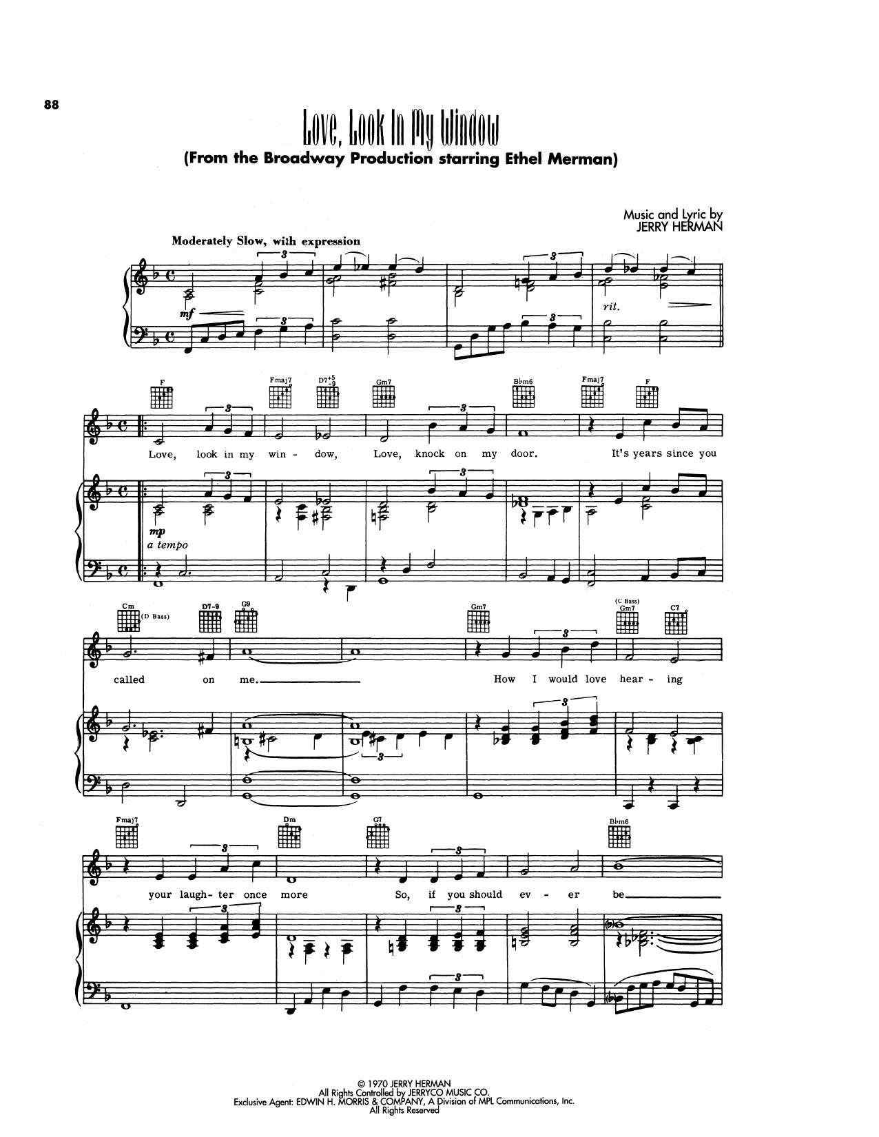 Love, Look In My Window (from Hello, Dolly!)